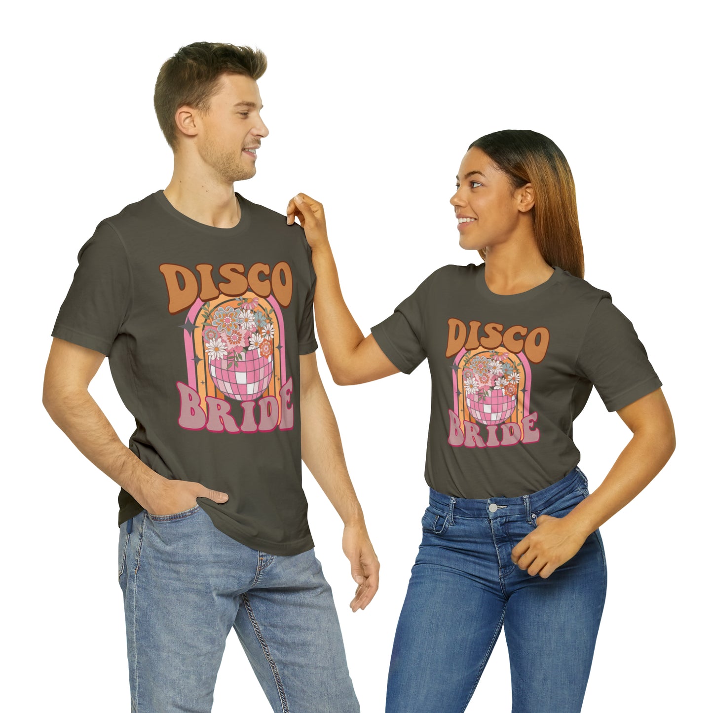 Retro Disco Bride Mirror Ball T-Shirt