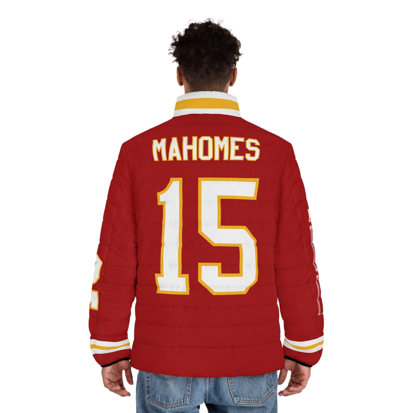 Mahomes 15 Game Day Men's Puffer Coat/ Jacket