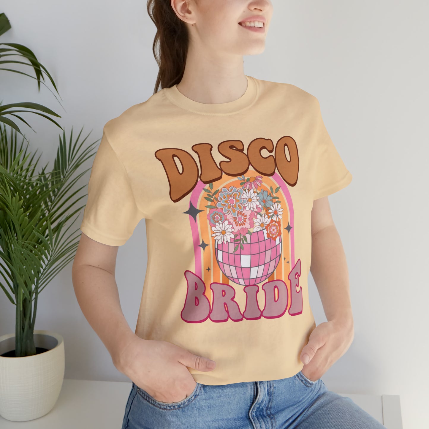 Retro Disco Bride Mirror Ball T-Shirt