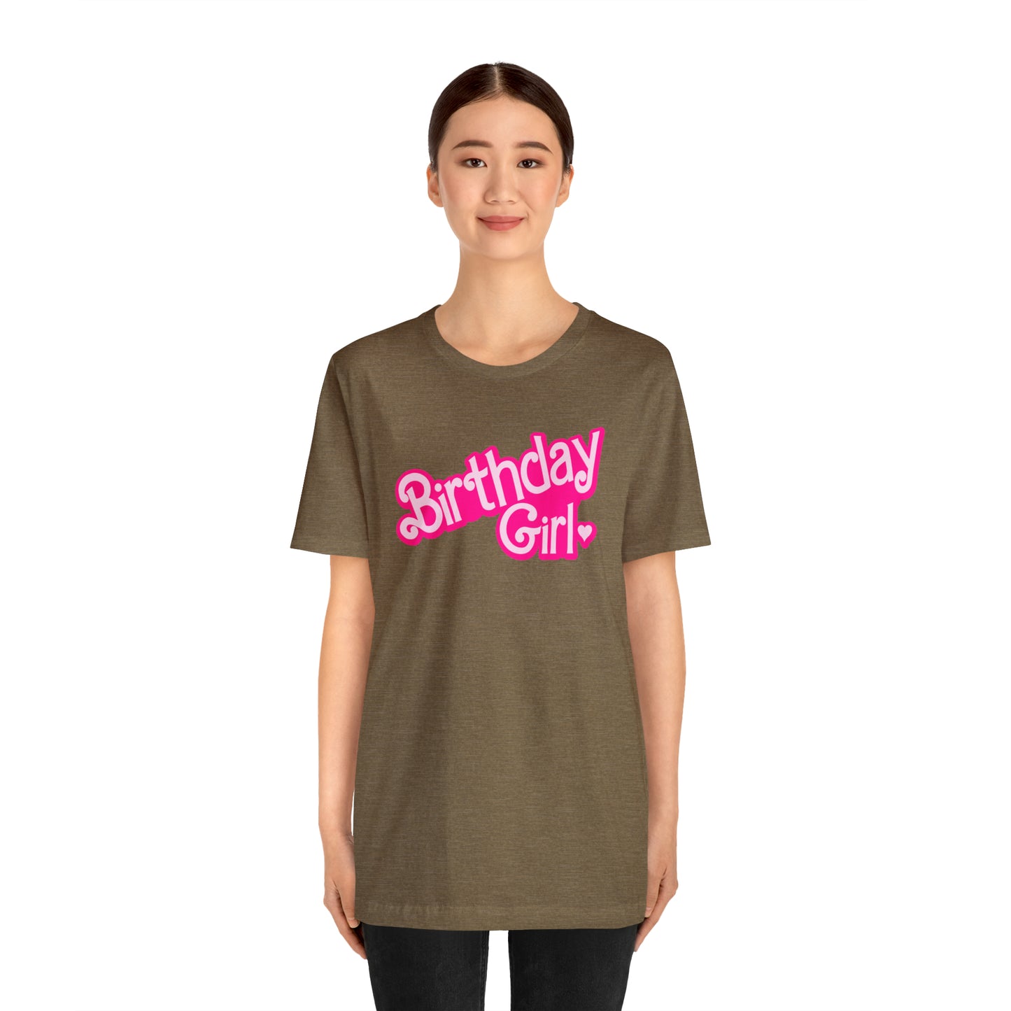 Birthday Girl Hot Pink Barbie Print T-Shirt -