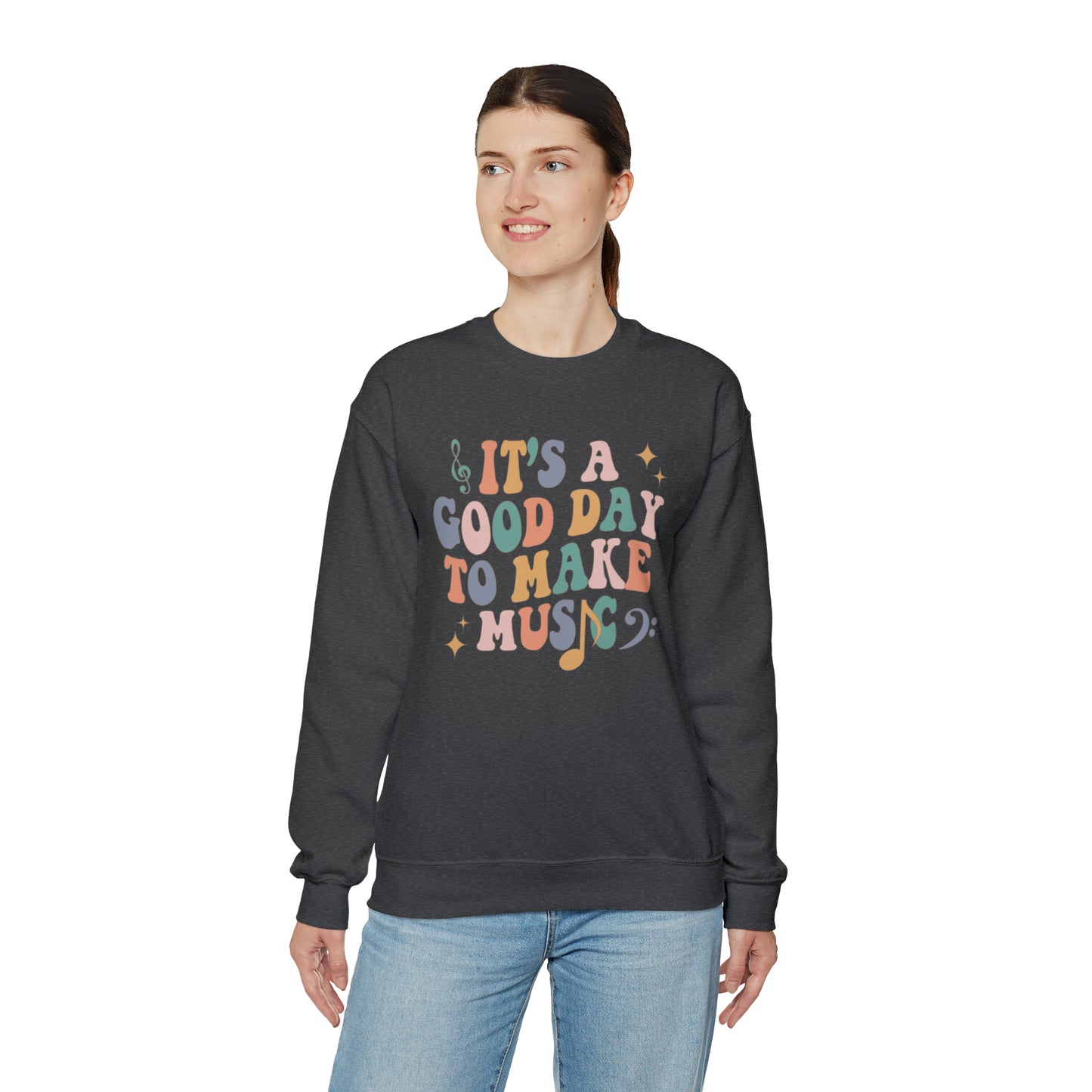 It's a Good Day to Make Music Heavyweight Crewneck Sweatshirt