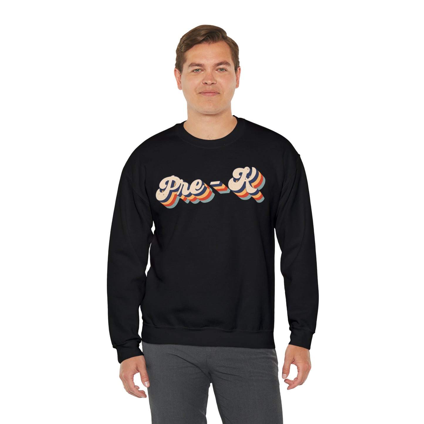 Retro Pre-K Unisex Heavy Blend™ Crewneck Sweatshirt