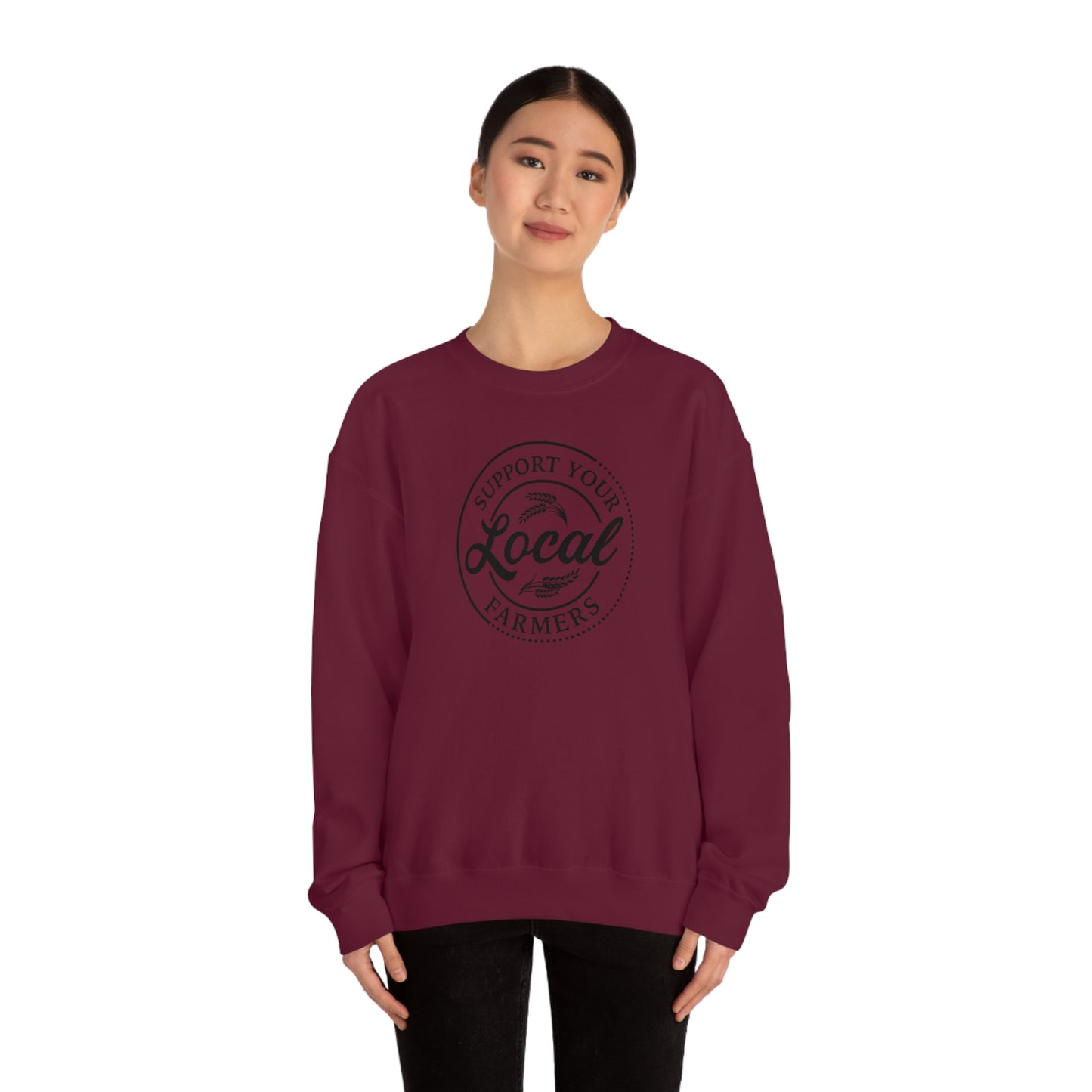 "Support Your Local Farmers" - Unisex Heavy Blend™ Crewneck Sweatshirt