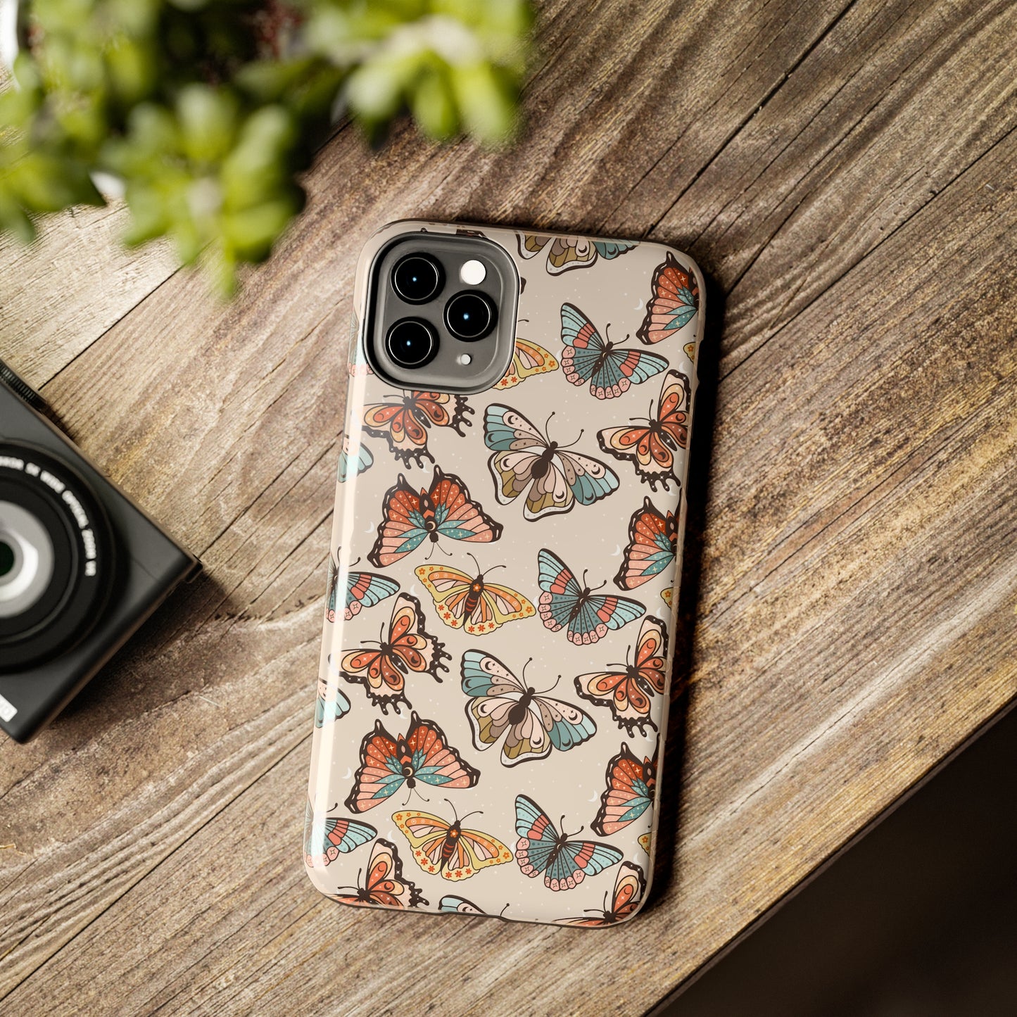 Butterfly Brown Tough Phone Cases