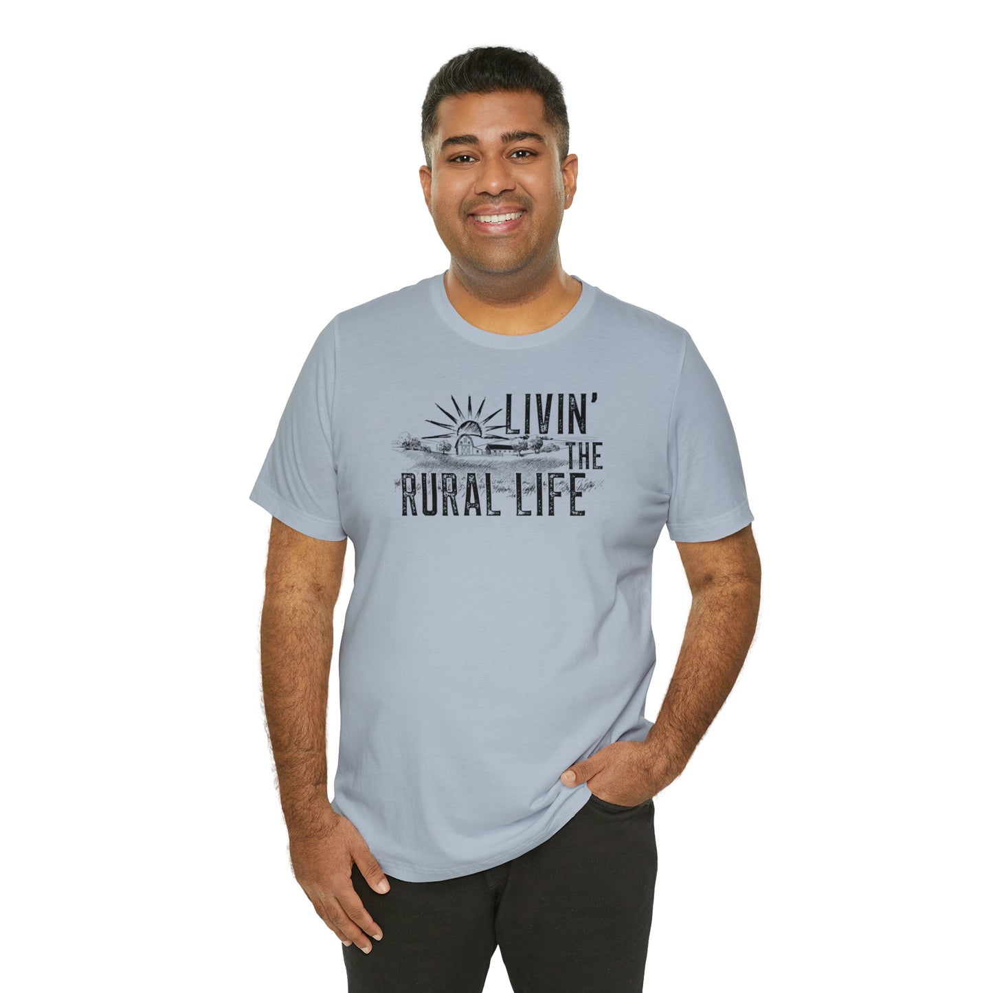 "Livin' the Rural Life" Unisex Jersey Short Sleeve Tee