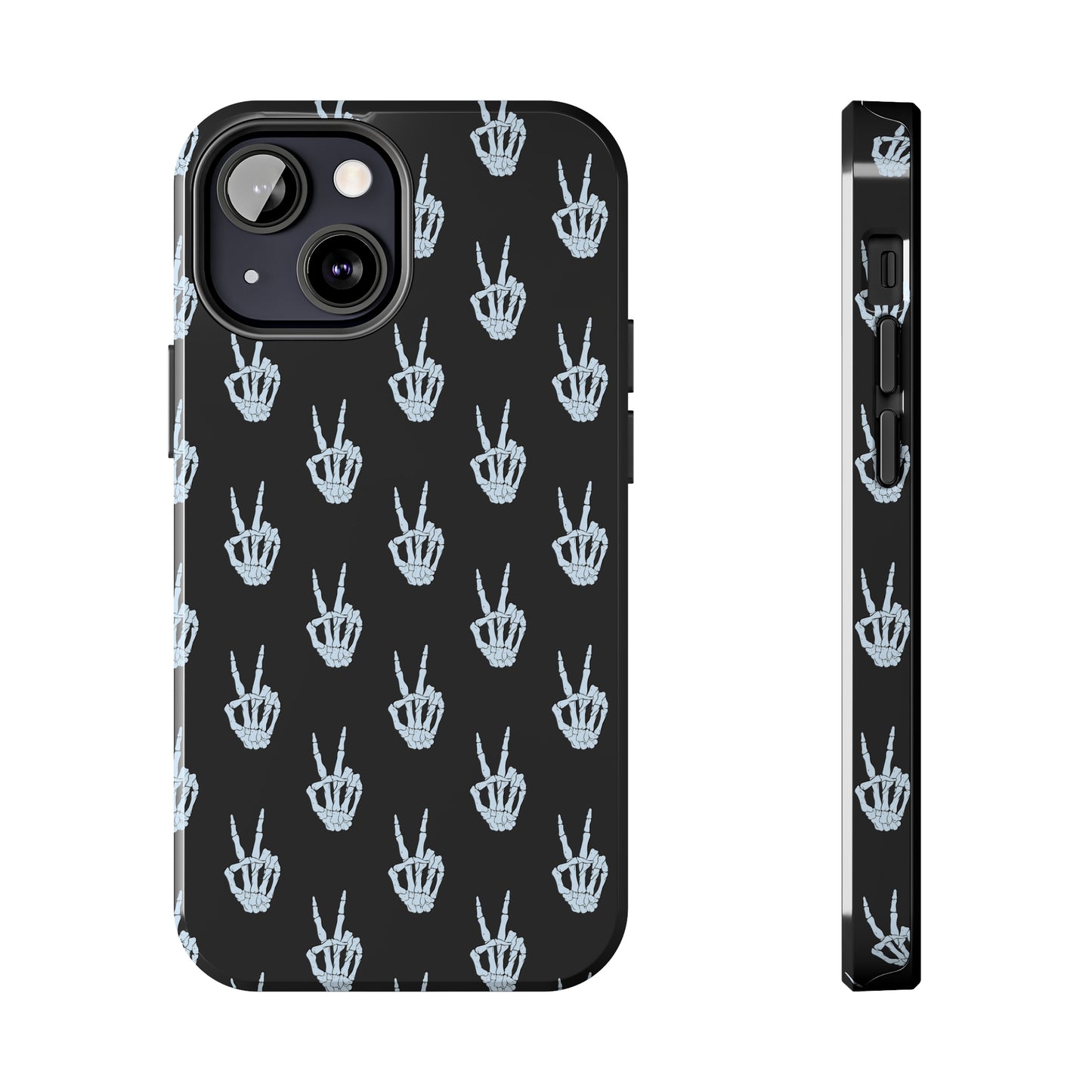 Skeleton Hand Peace Sign Tough Phone Cases