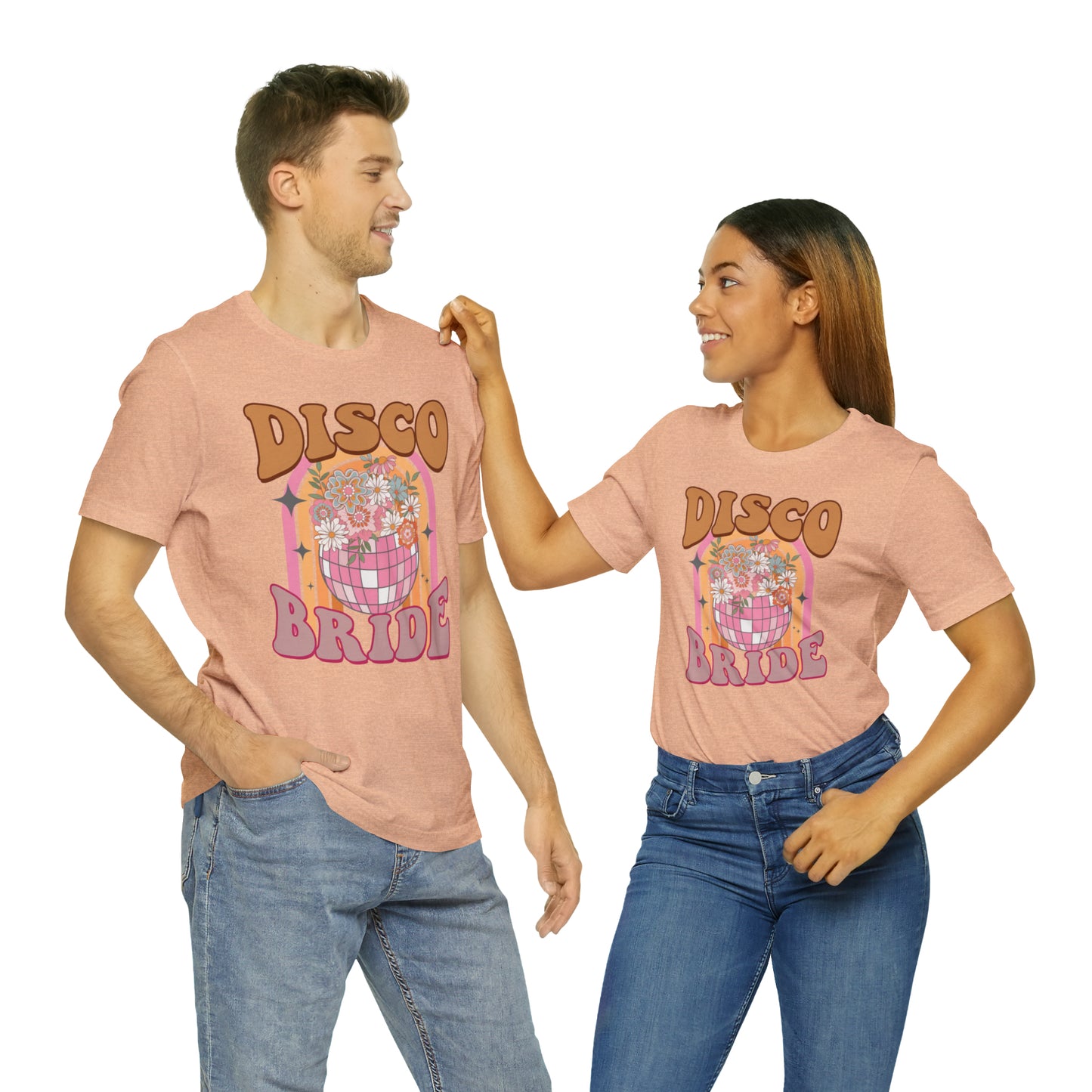 Retro Disco Bride Mirror Ball T-Shirt