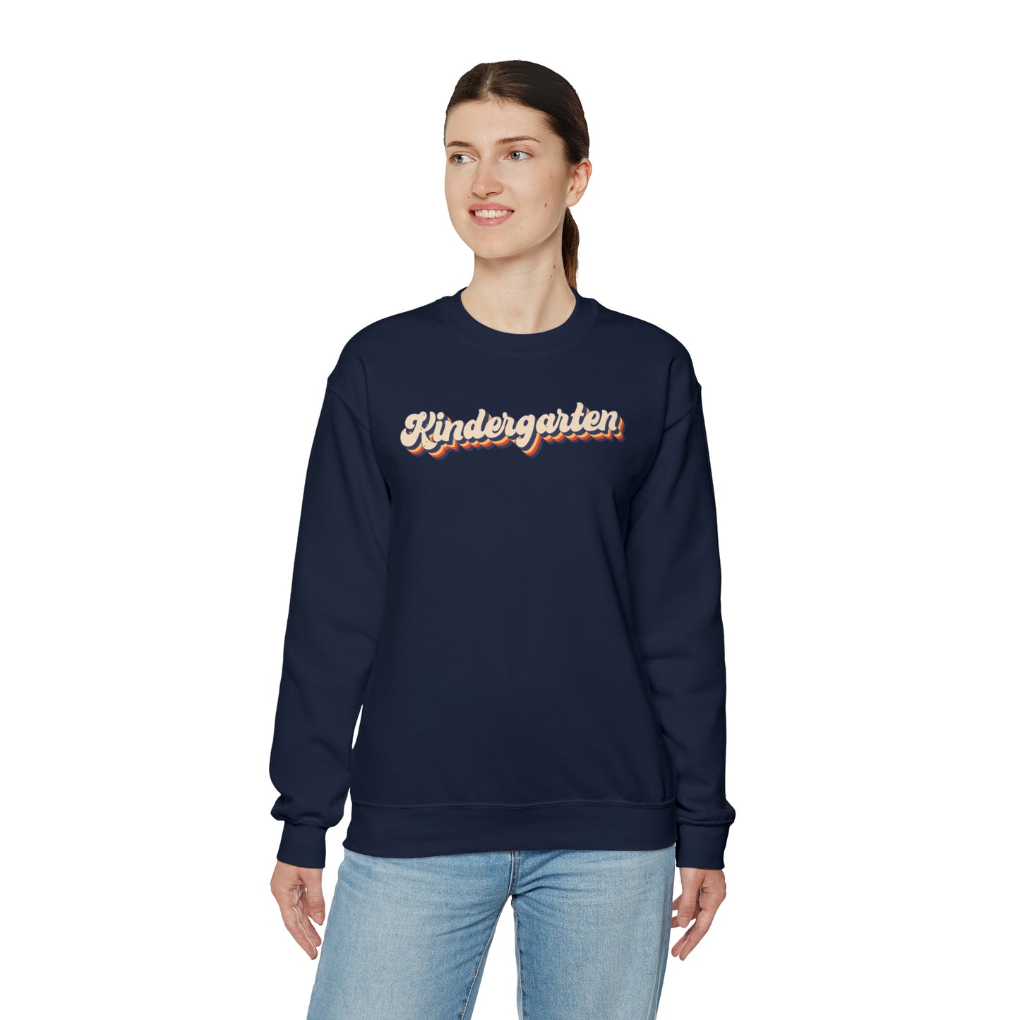 Retro Kindergarten Unisex Heavy Blend™ Crewneck Sweatshirt