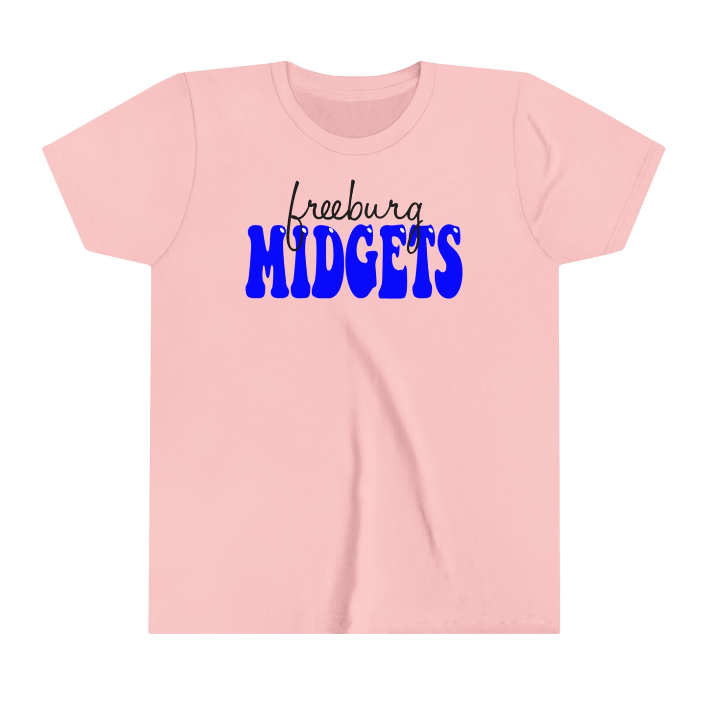 YOUTH Freeburg Midgets Cursive Bubble Logo - Short Sleeve Tee