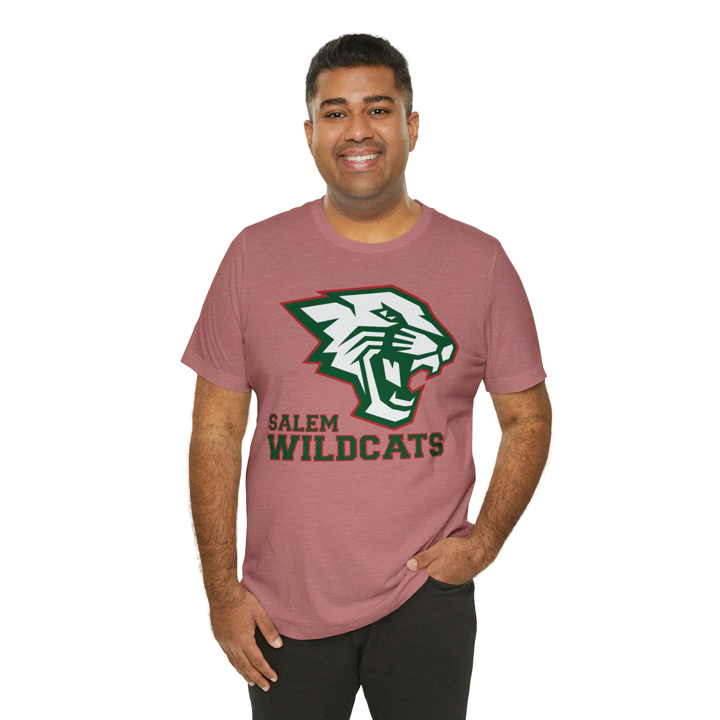 Salem Wildcats Jersey Short Sleeve Tee - Green Print