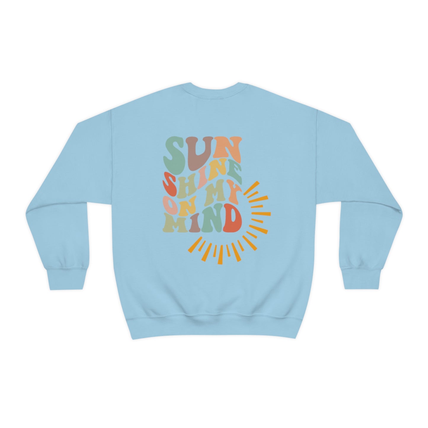 "Sunshine on My Mind" (Front & Back Design) - Unisex Heavy Blend™ Crewneck Sweatshirt