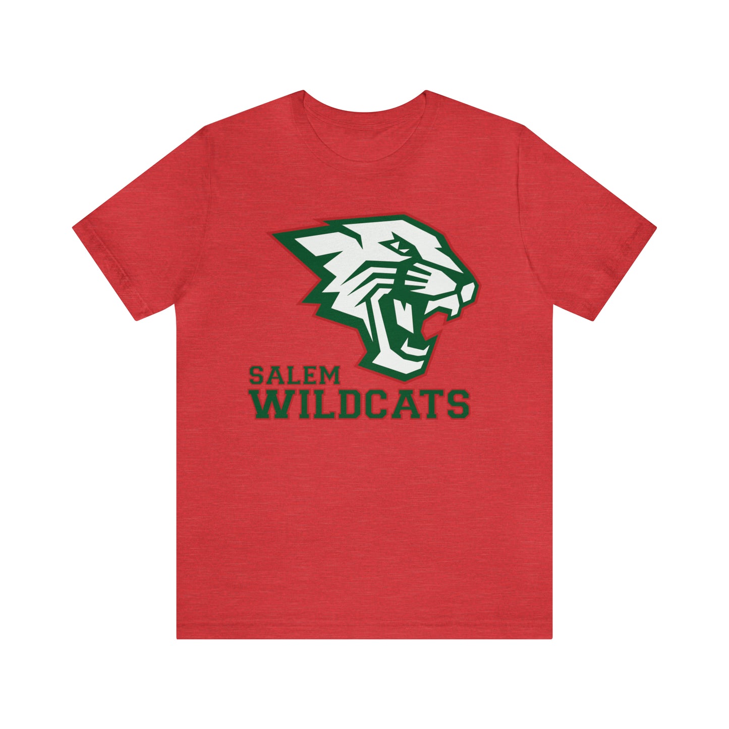 Salem Wildcats Jersey Short Sleeve Tee - Green Print