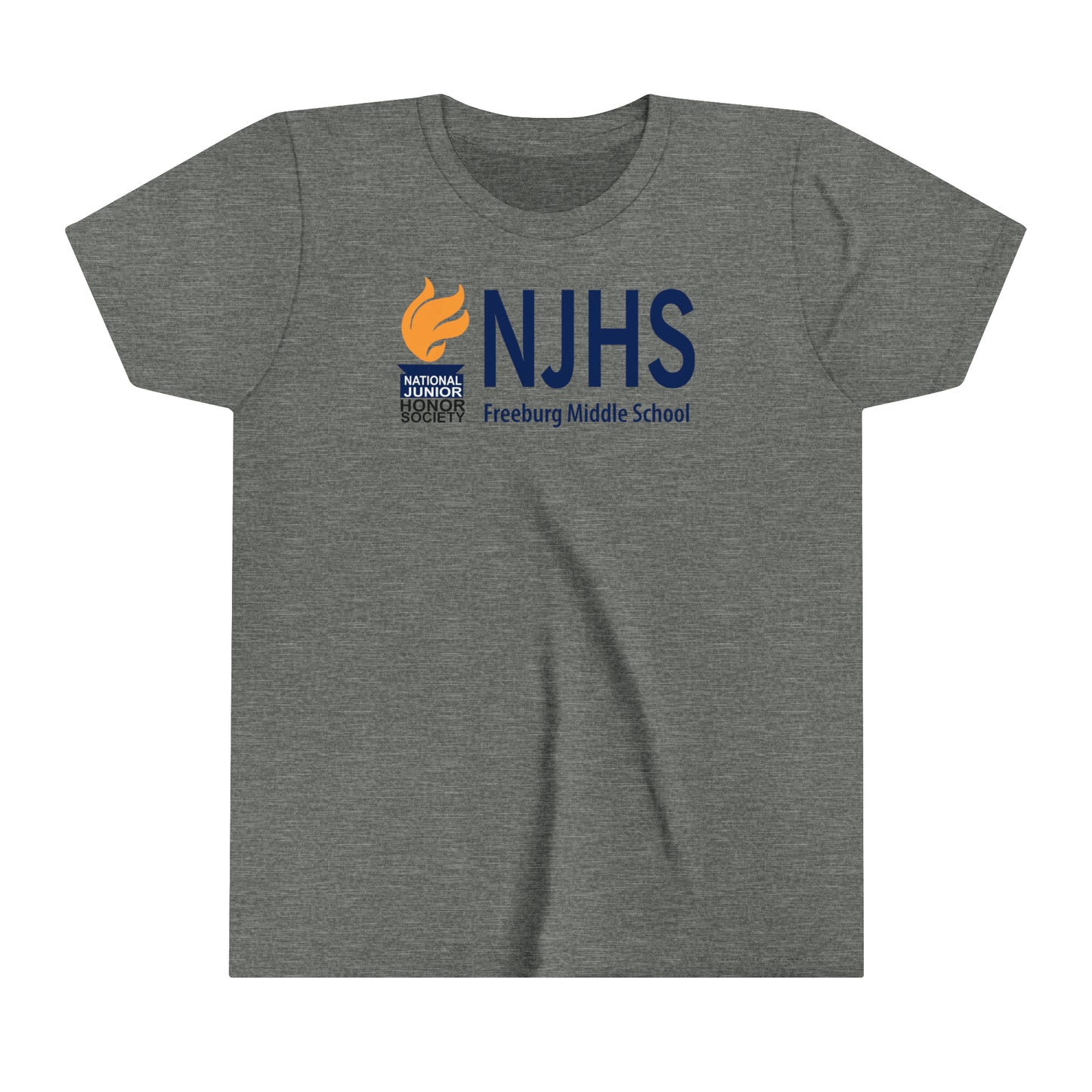 YOUTH - NJHS National Junior Honor Society Golden Torch Youth Short Sleeve Tee