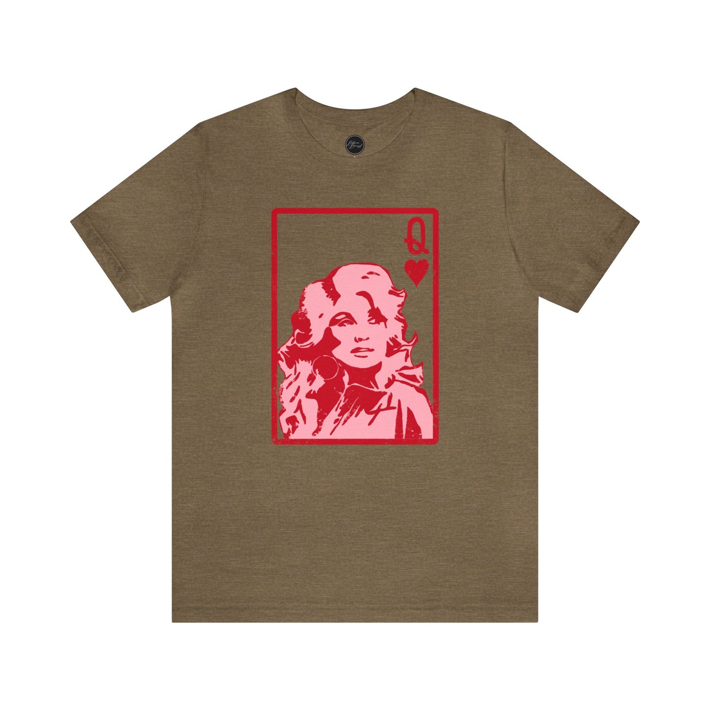 Dolly Queen of Hearts Valentine Bella Jersey Short Sleeve Tee (Unisex)