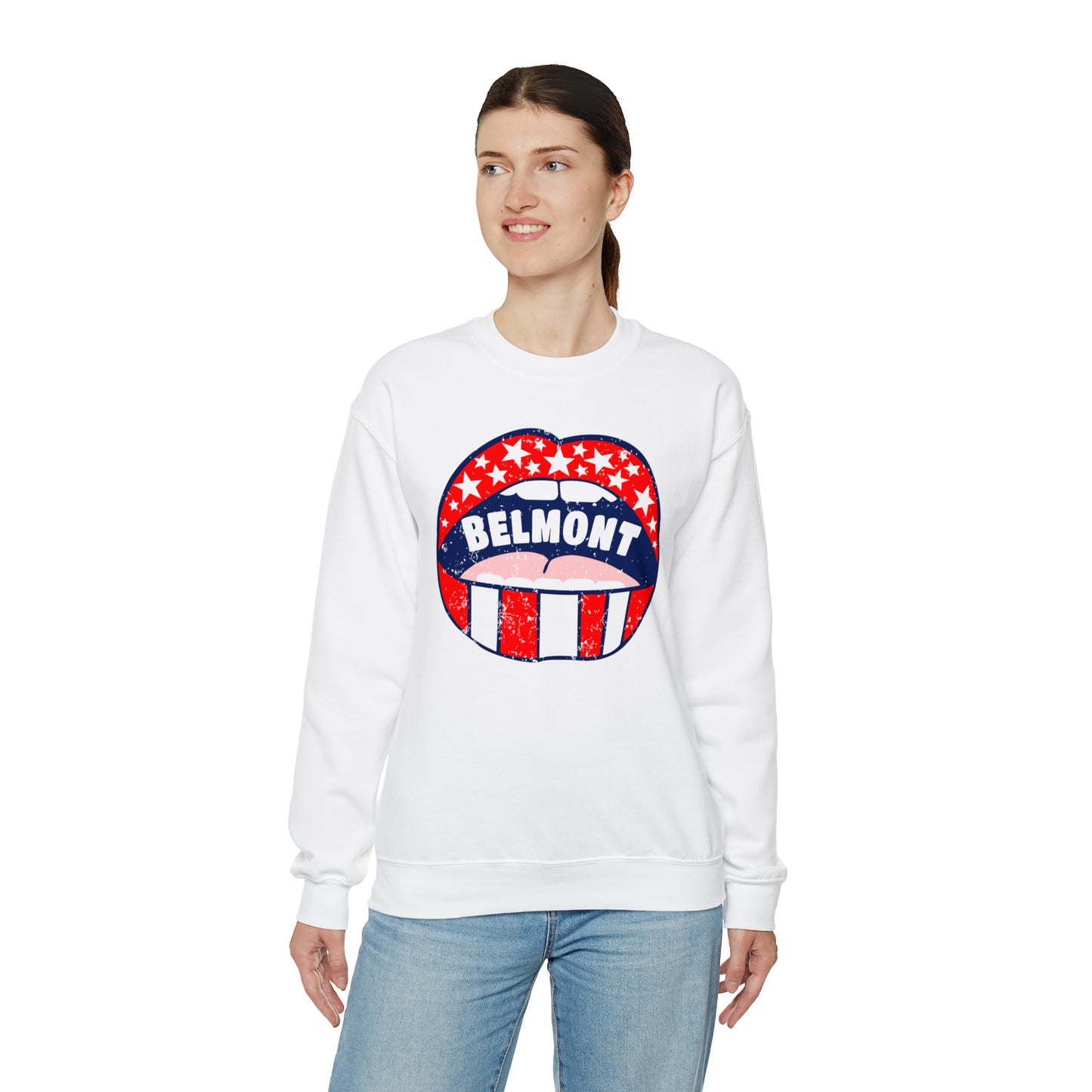 Belmont University Lips Crewneck Sweatshirt