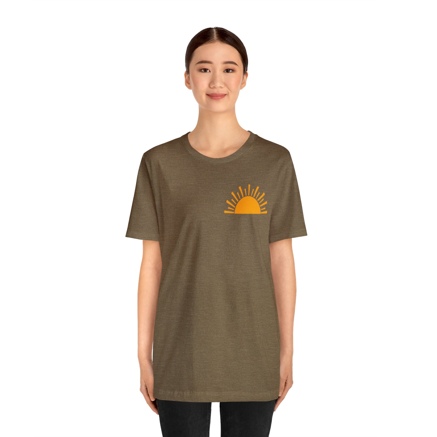 "Sunshine on My Mind"  (Front and Back Design)  Unisex Jersey Short Sleeve Tee