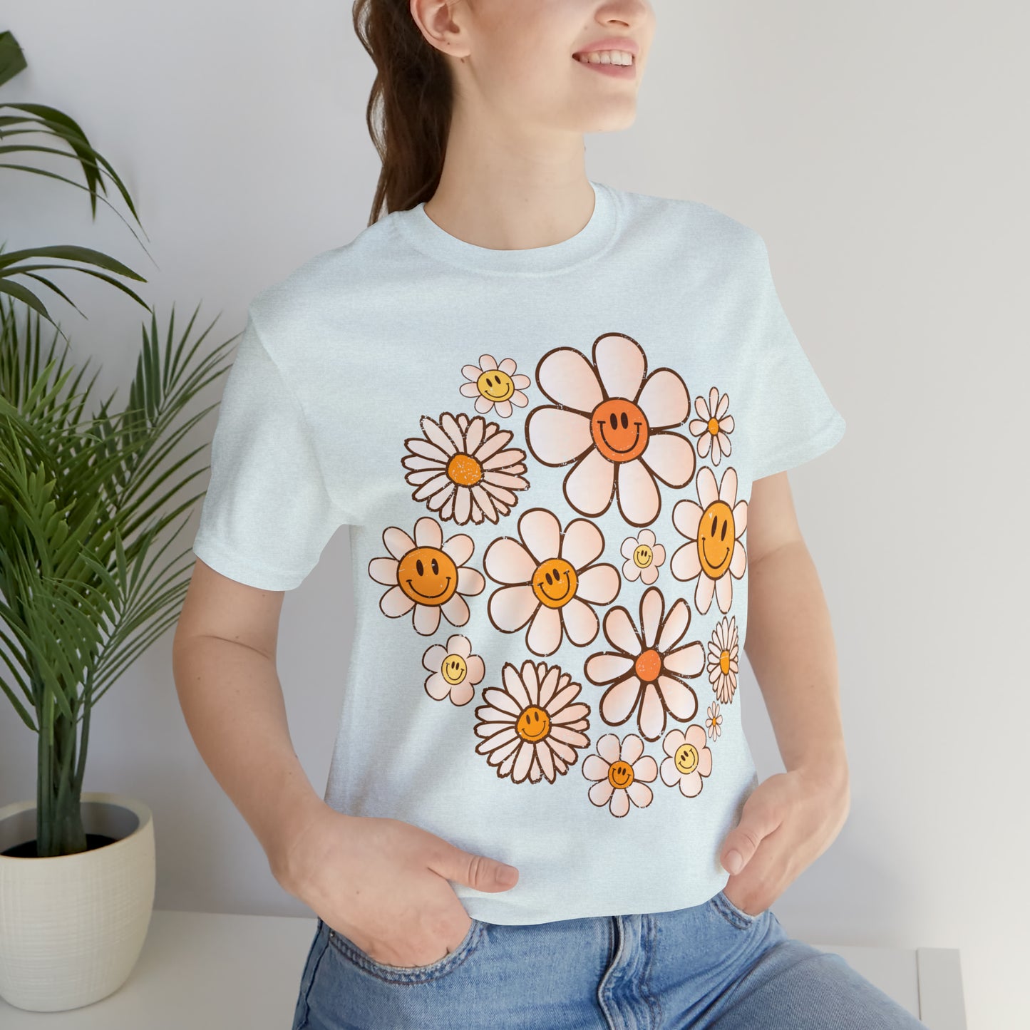 Distressed Smiling Daisies T-Shirt