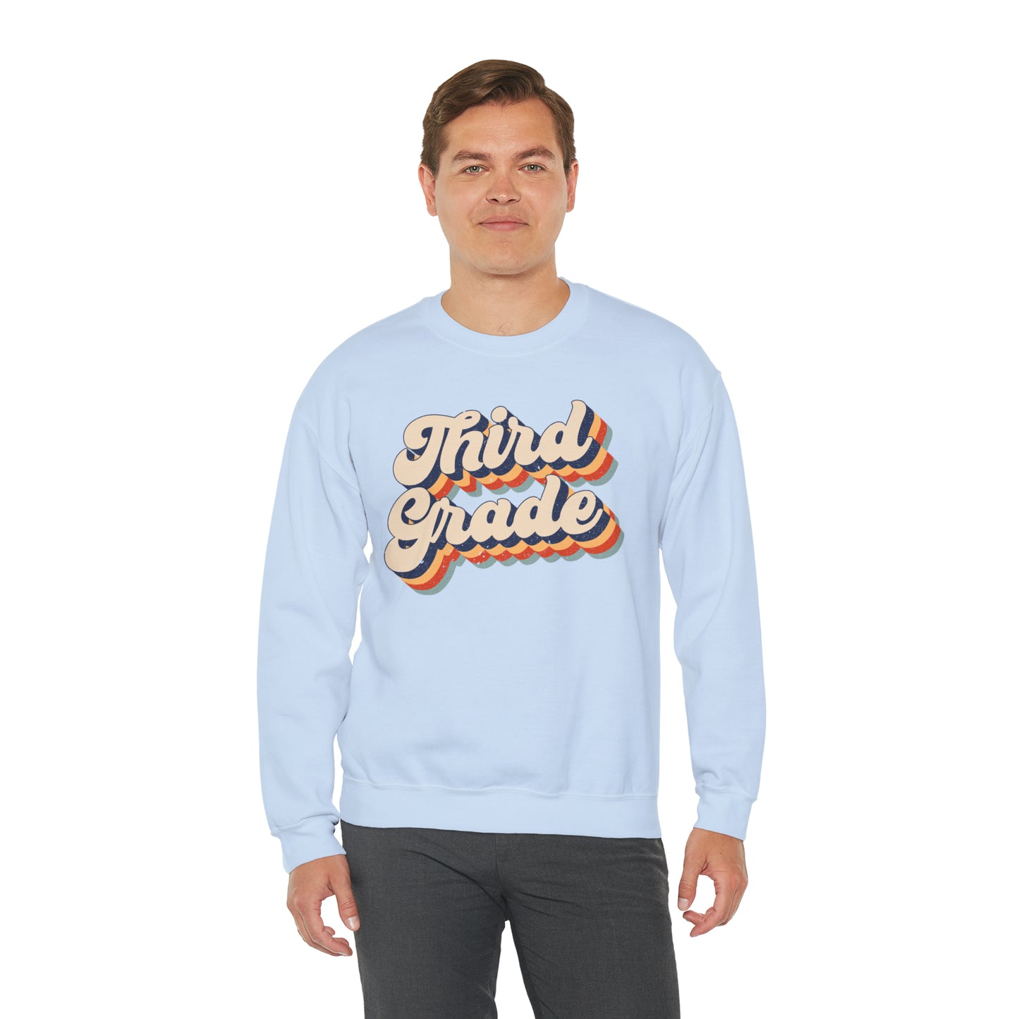 Retro Third Grade Unisex Heavy Blend™ Crewneck Sweatshirt