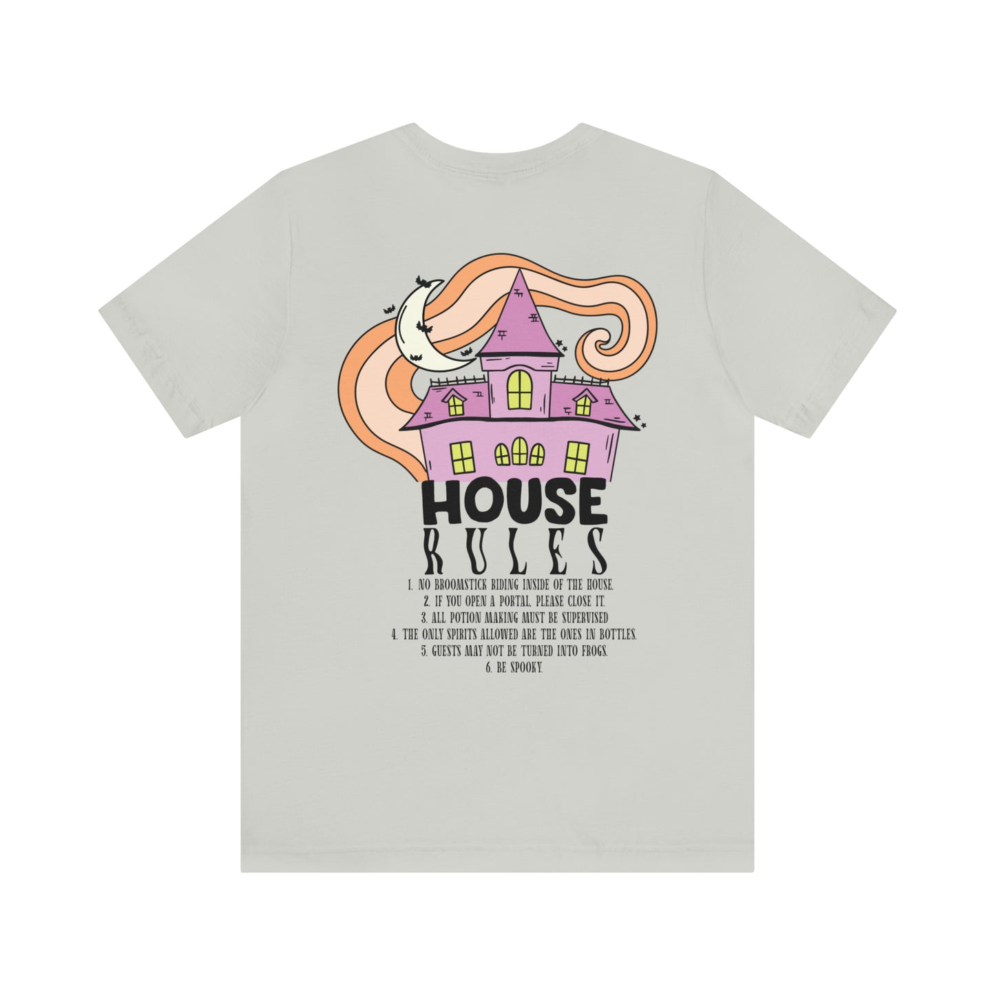 Haunted House Rules (Front and Back Design) Halloween T-Shirt