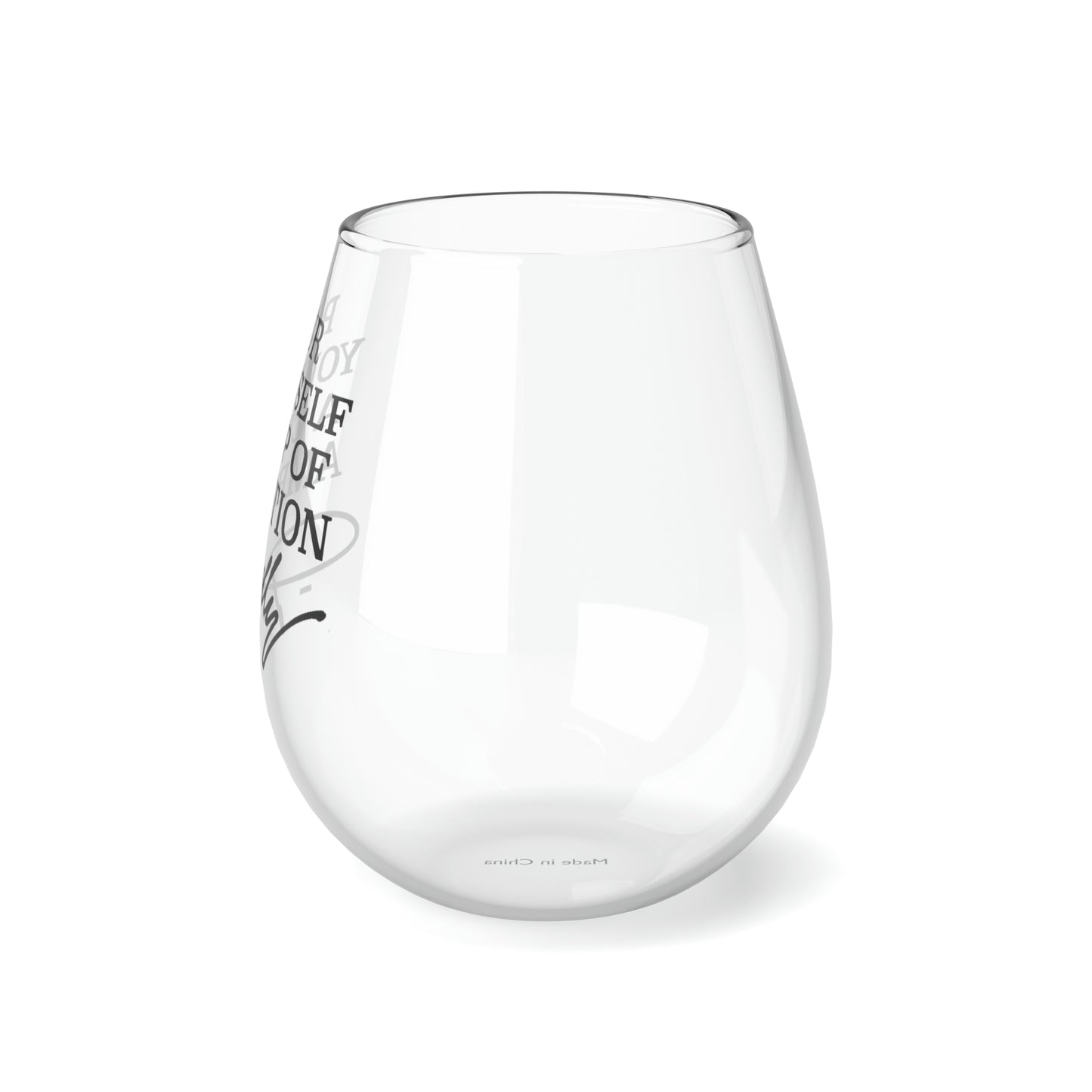 Dolly Pour Yourself a Cup of Ambition Stemless Wine/ Glass, 11.75oz