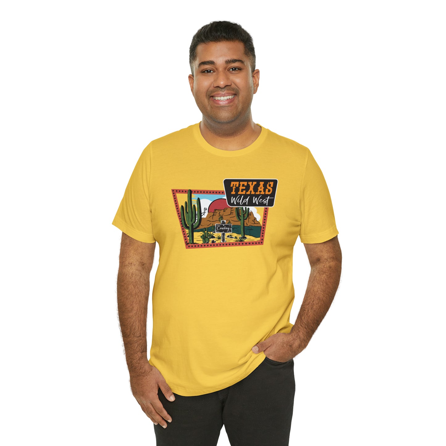 Texas Wild West Unisex Jersey Short Sleeve Tees