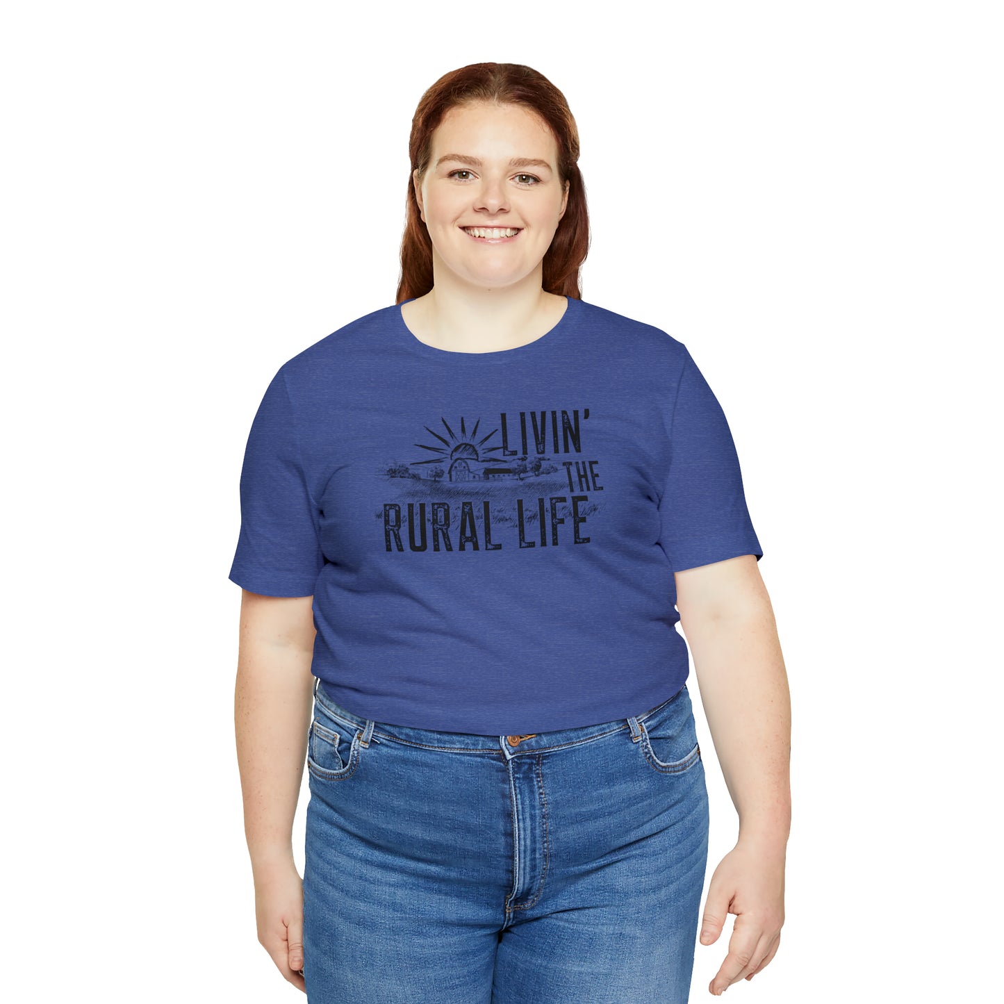 "Livin' the Rural Life" Unisex Jersey Short Sleeve Tee