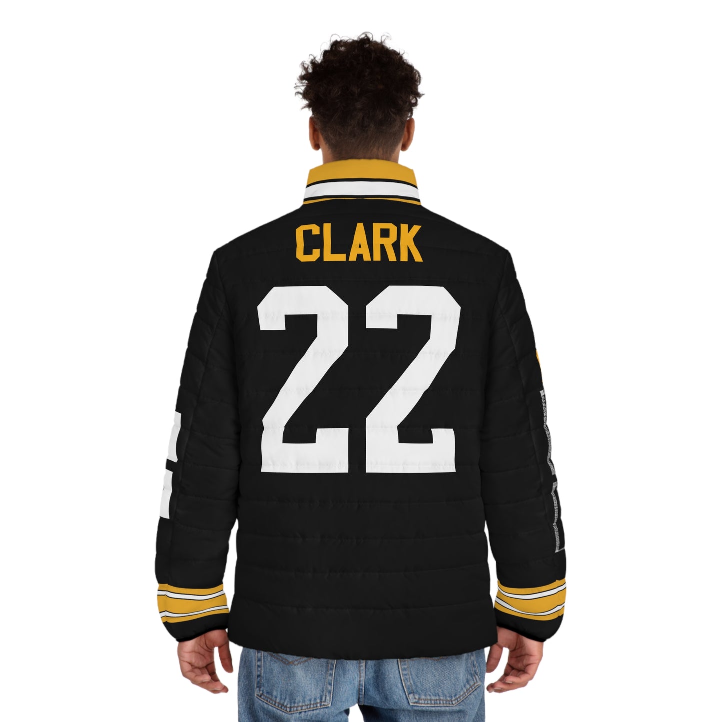 Custom Clark 22 Pittsburgh Any Name & Number Game Day Men's Puffer Coat/ Jacket