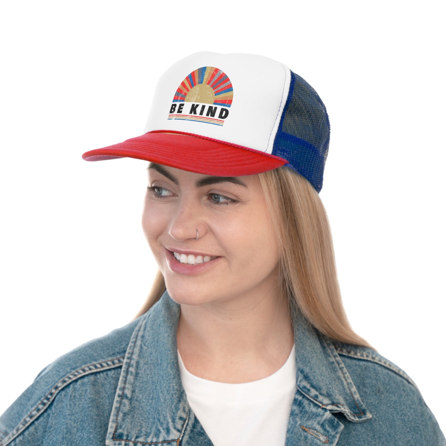 Be Kind Sunburst Tall Trucker Caps