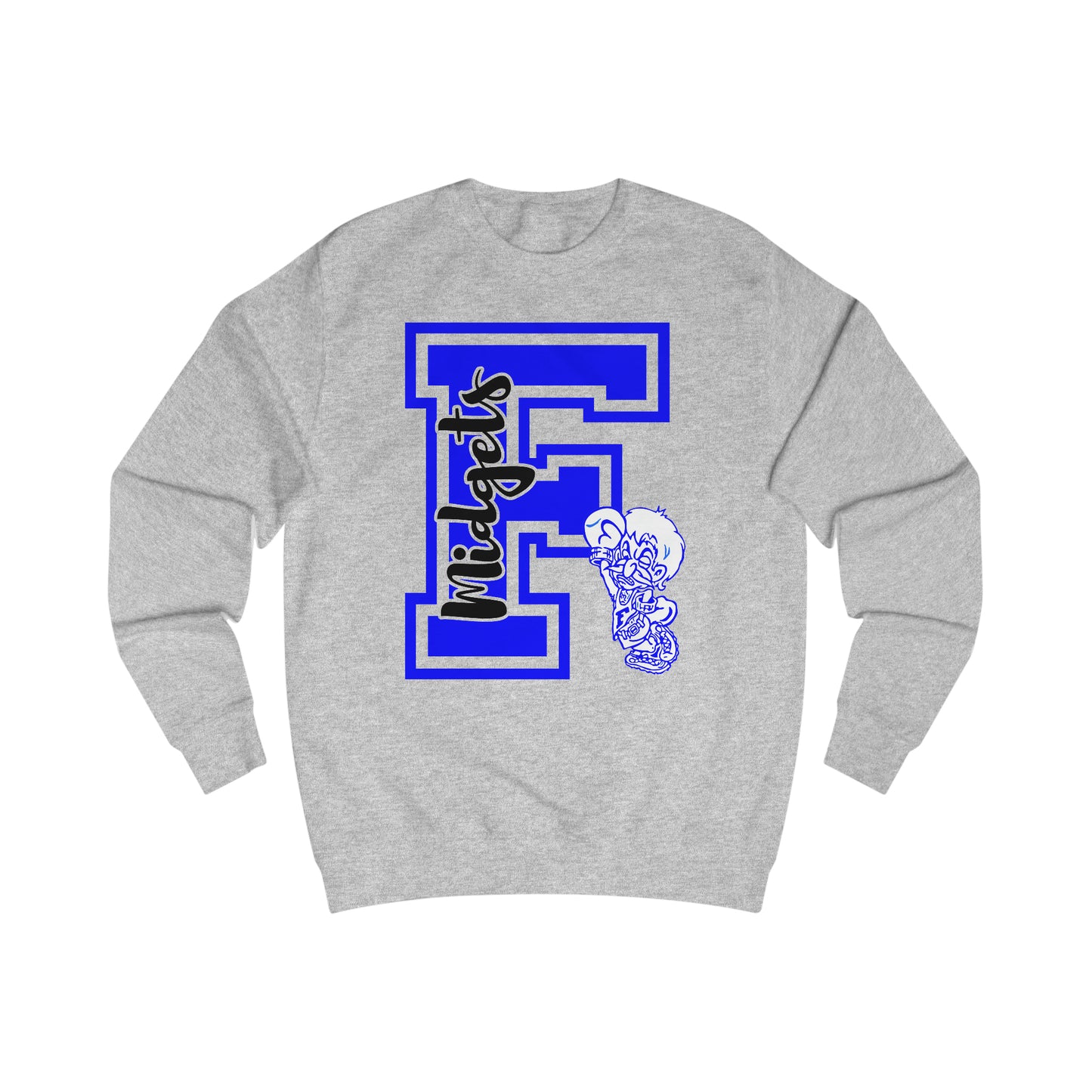 Give Me an F - Freeburg Midgets Logo Unisex Heavy Blend™ Crewneck Sweatshirt