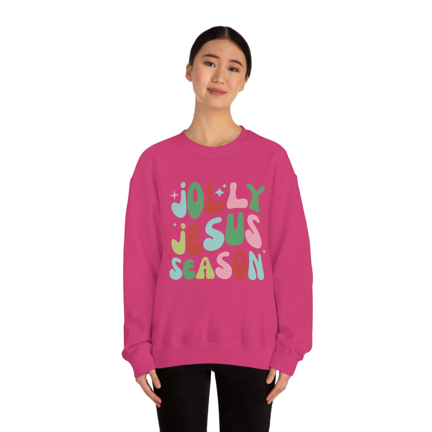 Jolly Jesus Season Heavyweight Crewneck Sweatshirt