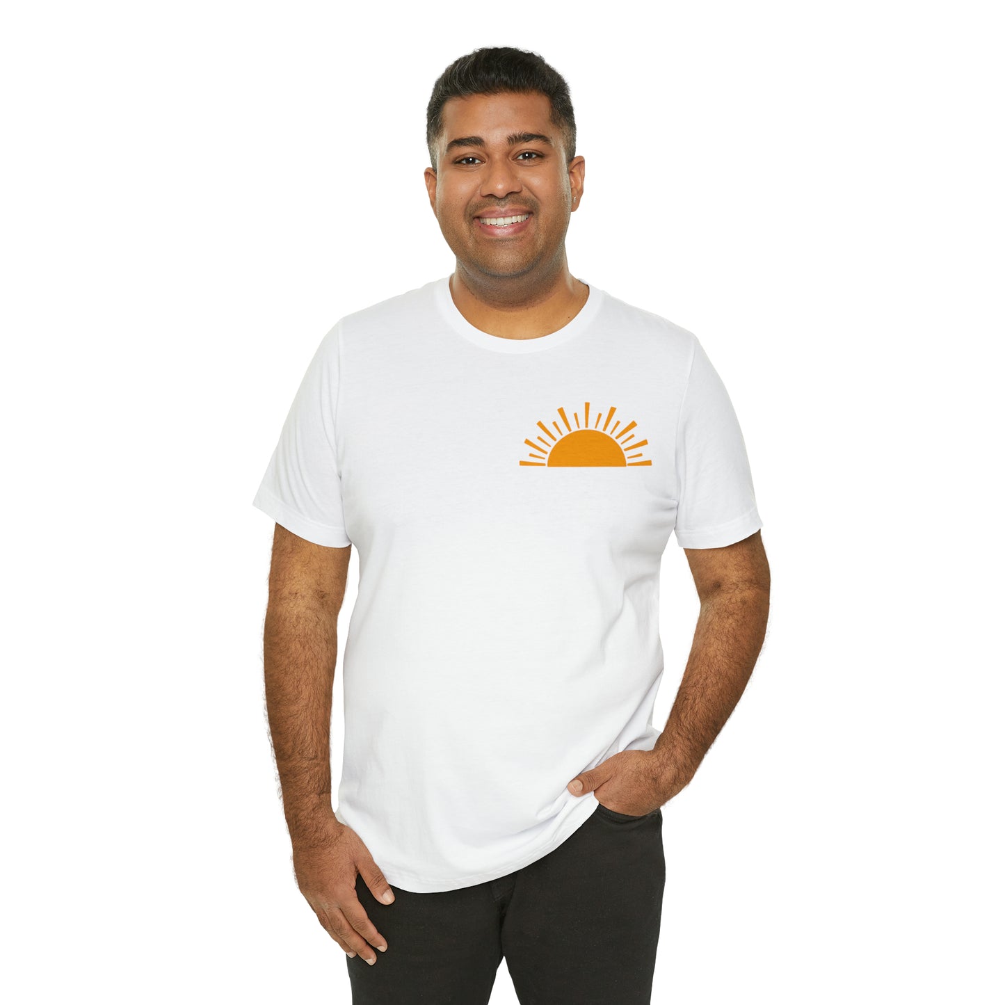 "Sunshine on My Mind"  (Front and Back Design)  Unisex Jersey Short Sleeve Tee