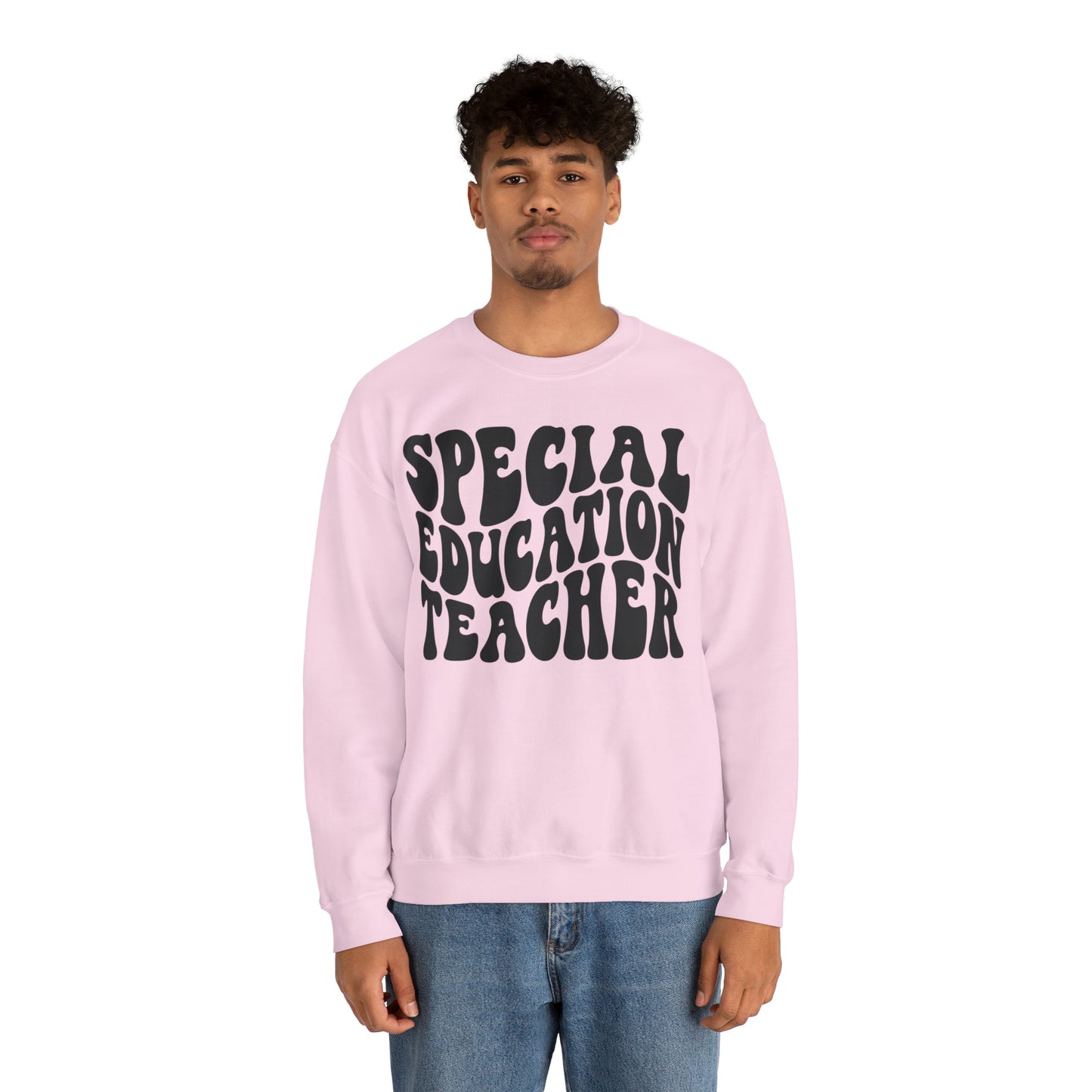 Special Education Teacher Black Logo Unisex Heavy Blend™ Crewneck Sweatshirt