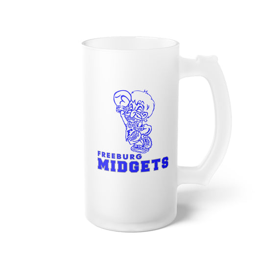 FCHS Freeburg Midgets Frosted Glass Beer Mug