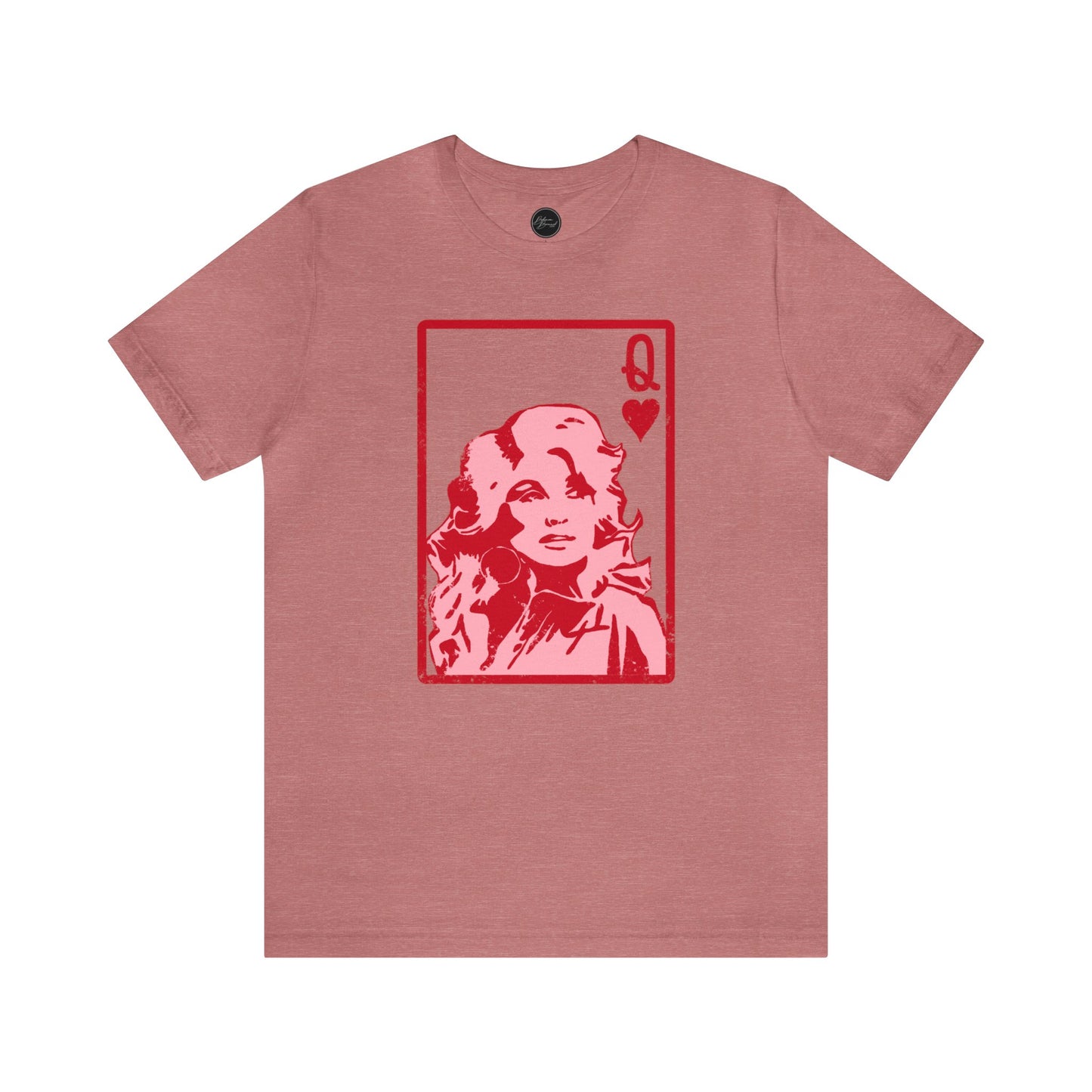 Dolly Queen of Hearts Valentine Bella Jersey Short Sleeve Tee (Unisex)