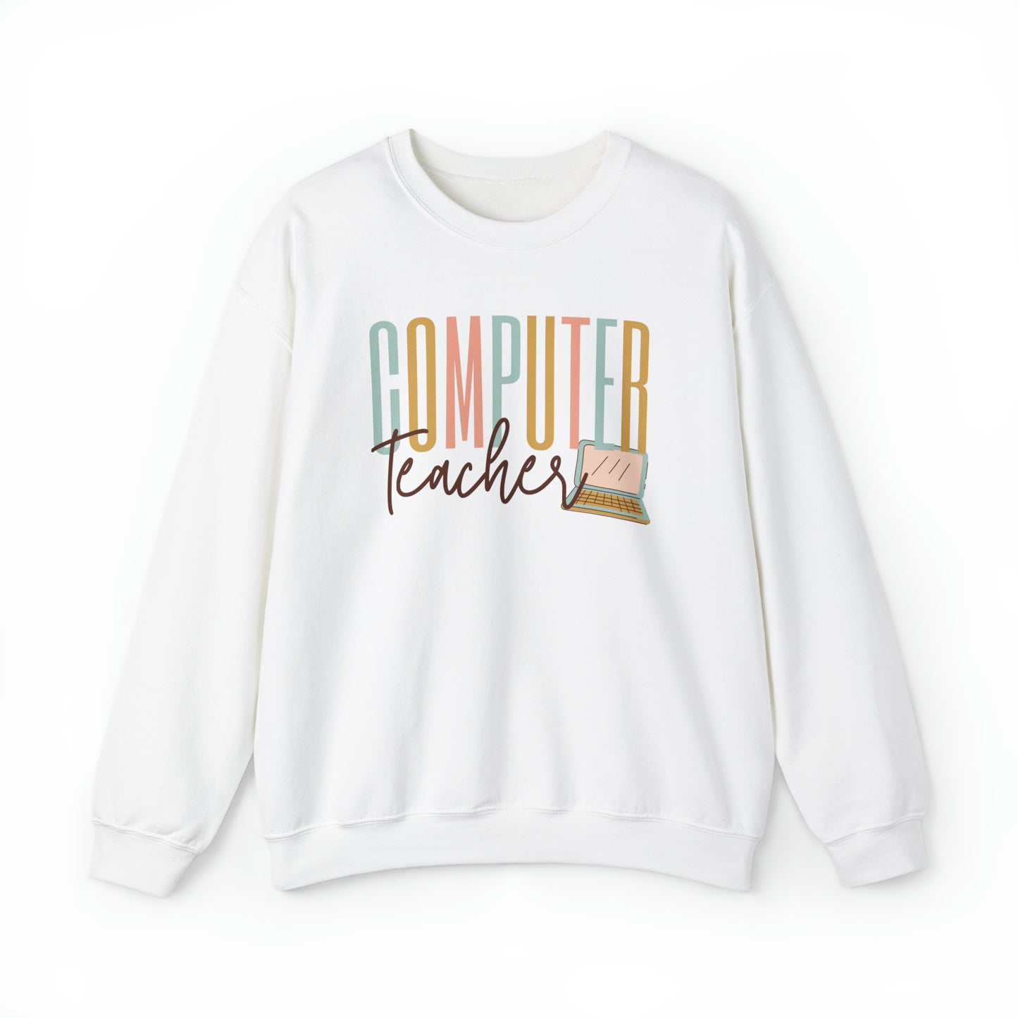 Computer Teacher Heavyweight Crewneck Sweatshirt