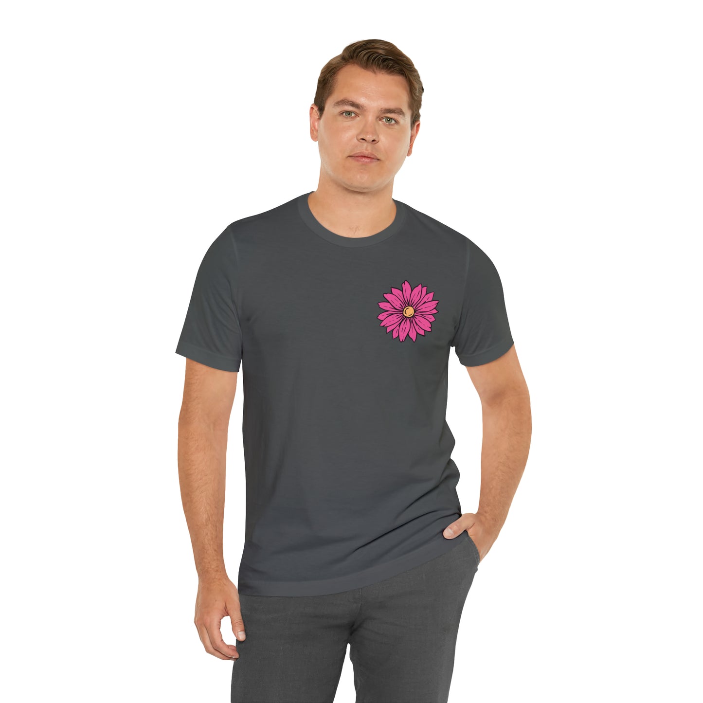 TWO SIDED Positive Energy T-Shirt (Flower on Front - Positive Energy on Back) Christian T-Shirt