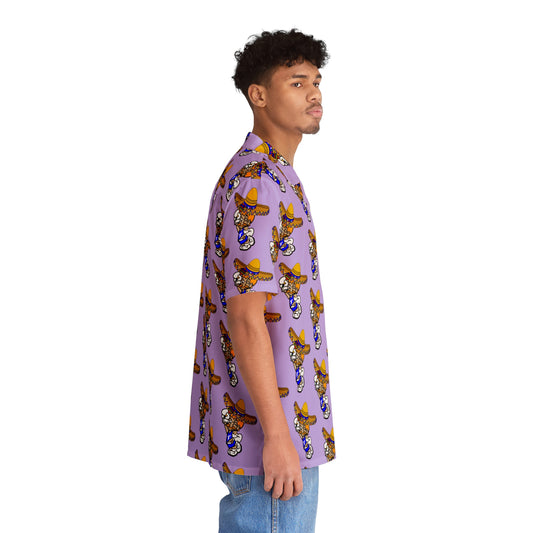 Freeburg Sombrero Midget Men's Hawaiian Shirt - Lavender