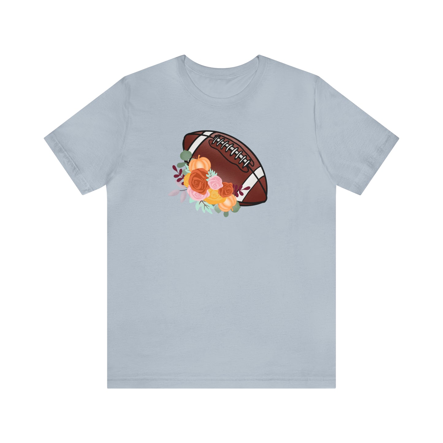 Fall Floral Football  T-Shirt