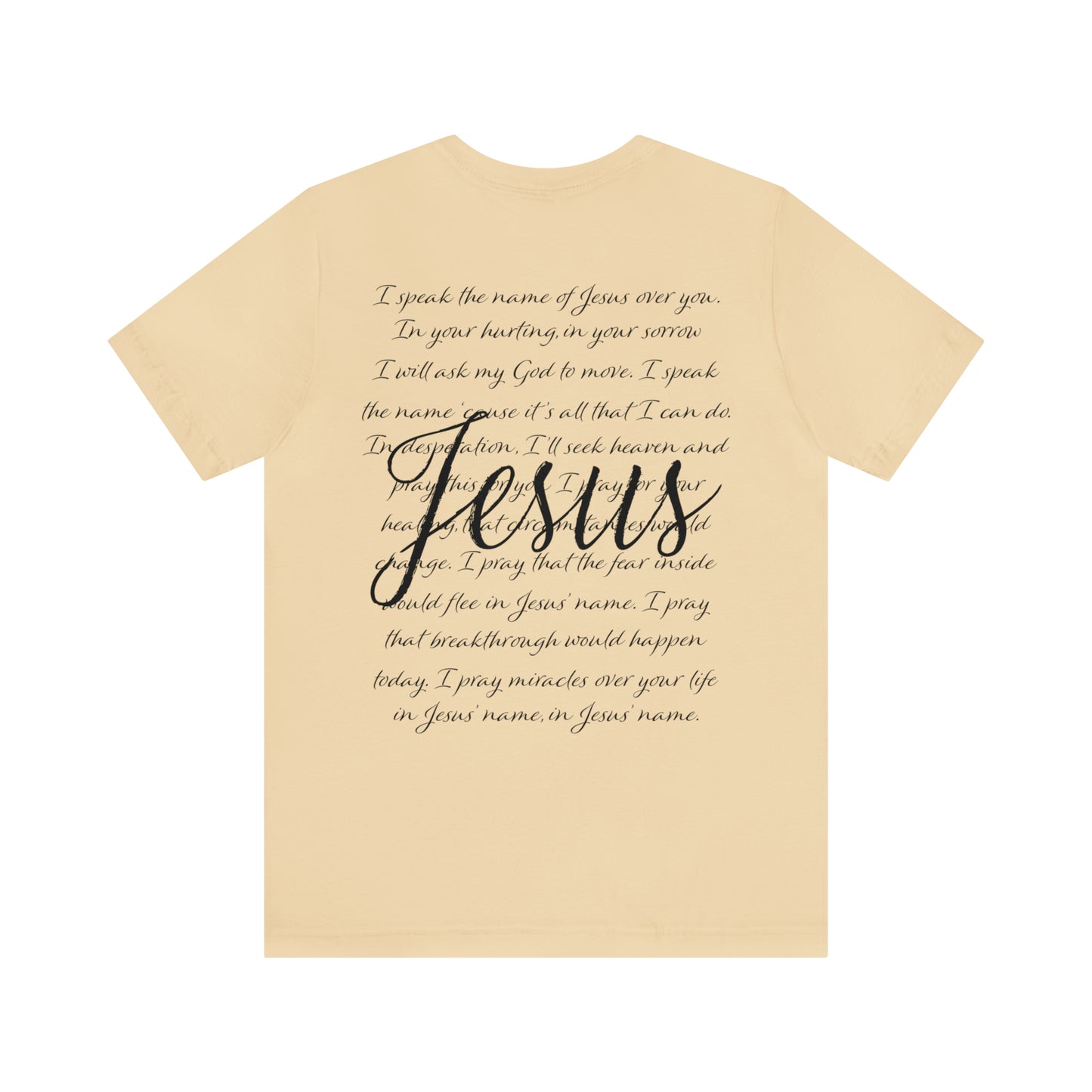 "Jesus Scripture"  (Front and Back Design)  Unisex Jersey Short Sleeve Tee