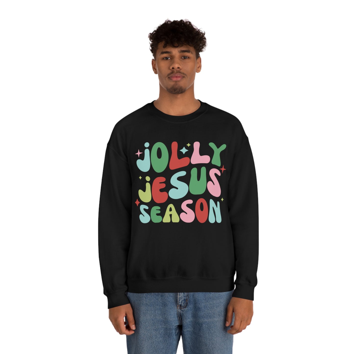 Jolly Jesus Season Heavyweight Crewneck Sweatshirt