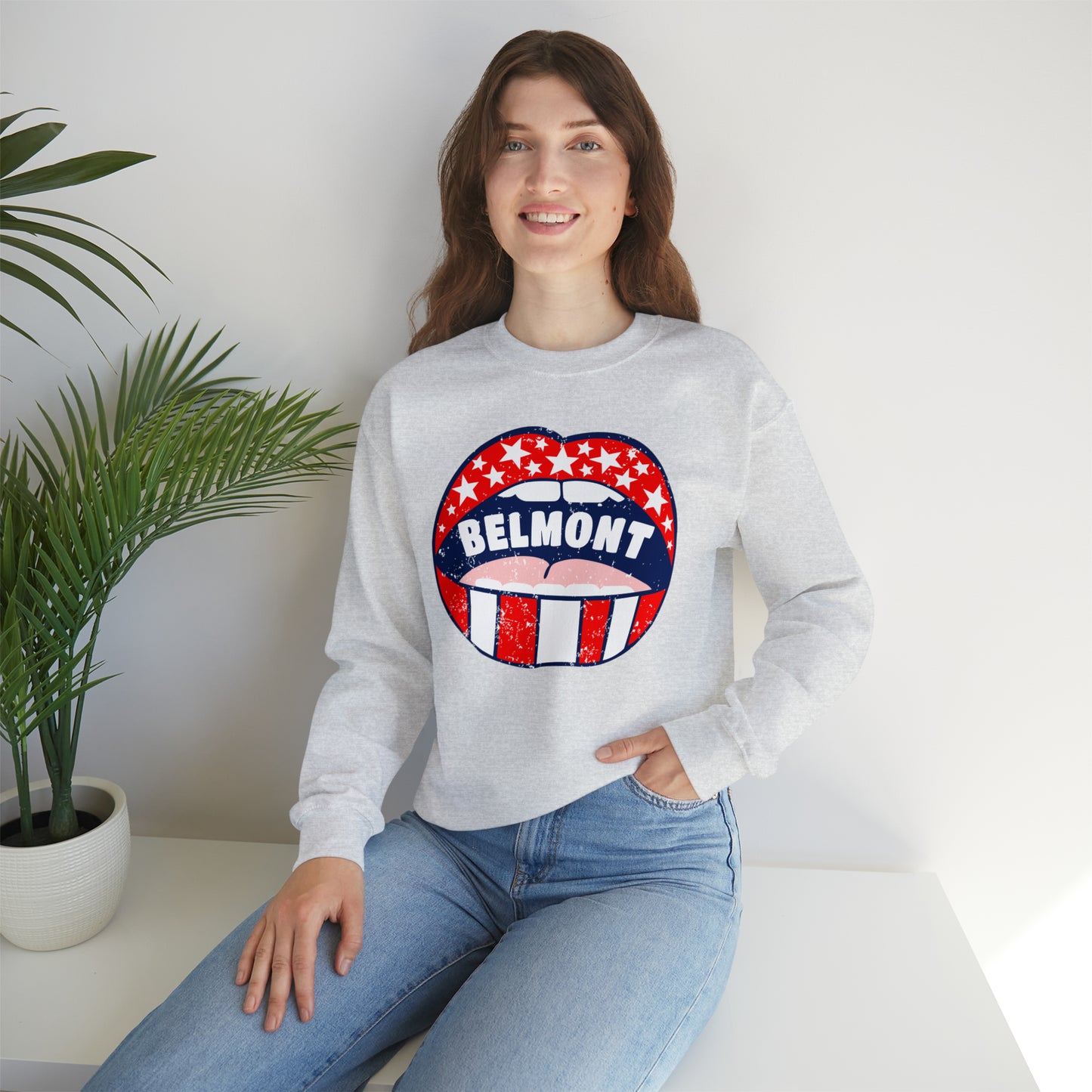 Belmont University Lips Crewneck Sweatshirt