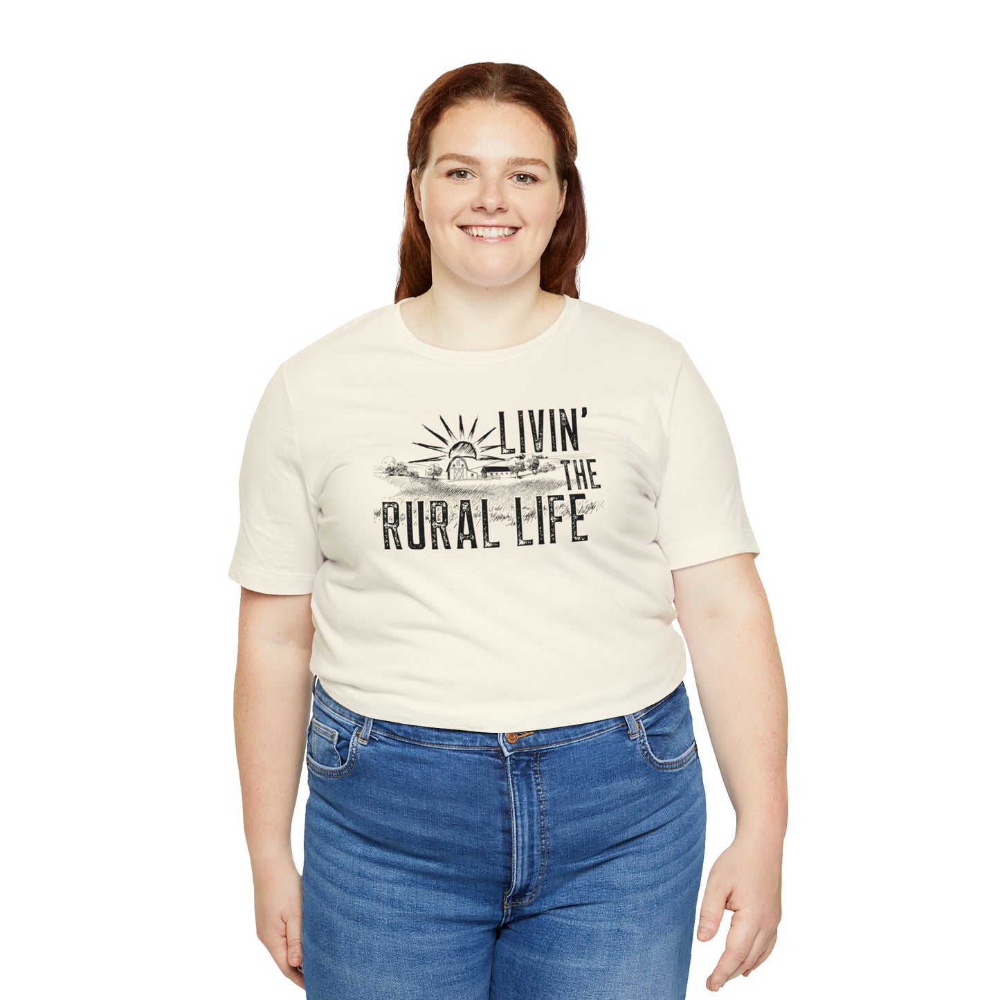 "Livin' the Rural Life" Unisex Jersey Short Sleeve Tee