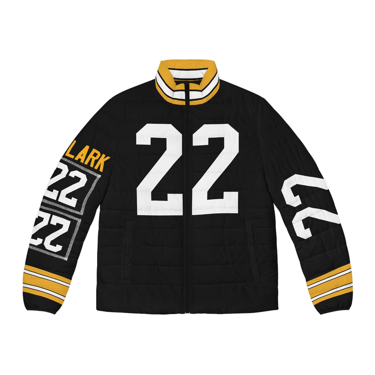 Custom Clark 22 Pittsburgh Any Name & Number Game Day Men's Puffer Coat/ Jacket