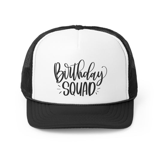 Birthday Squad Tall Trucker Caps