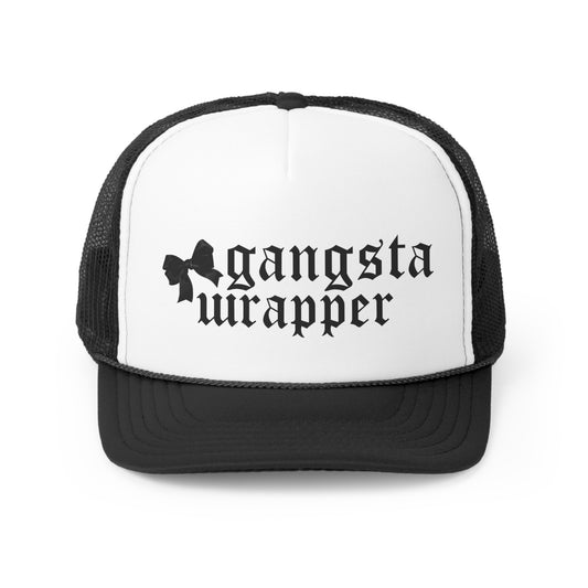 Gangsta Wrapper Christmas Holiday Tall Trucker Caps