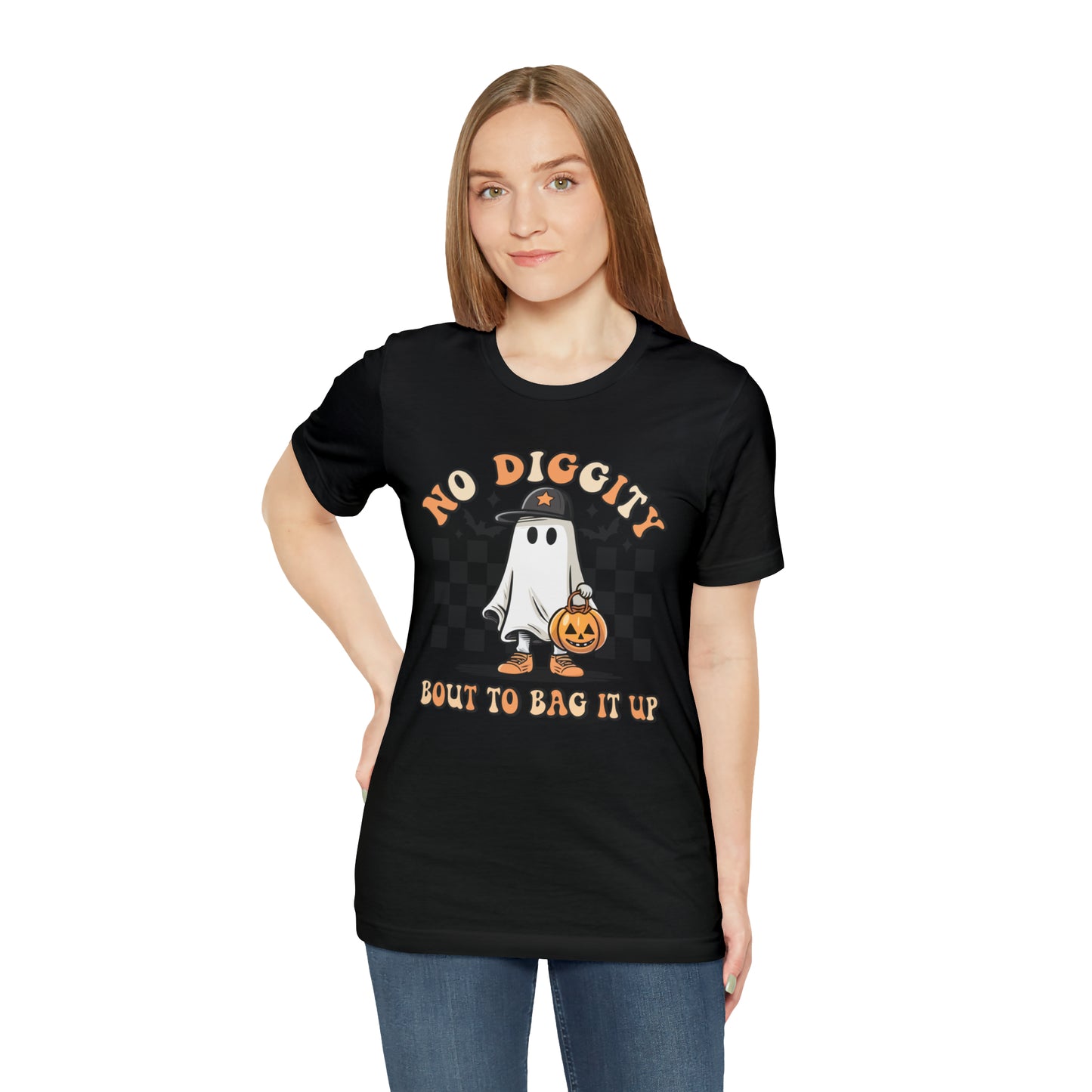 Halloween No Diggity Bout to Bag it Up T-Shirt