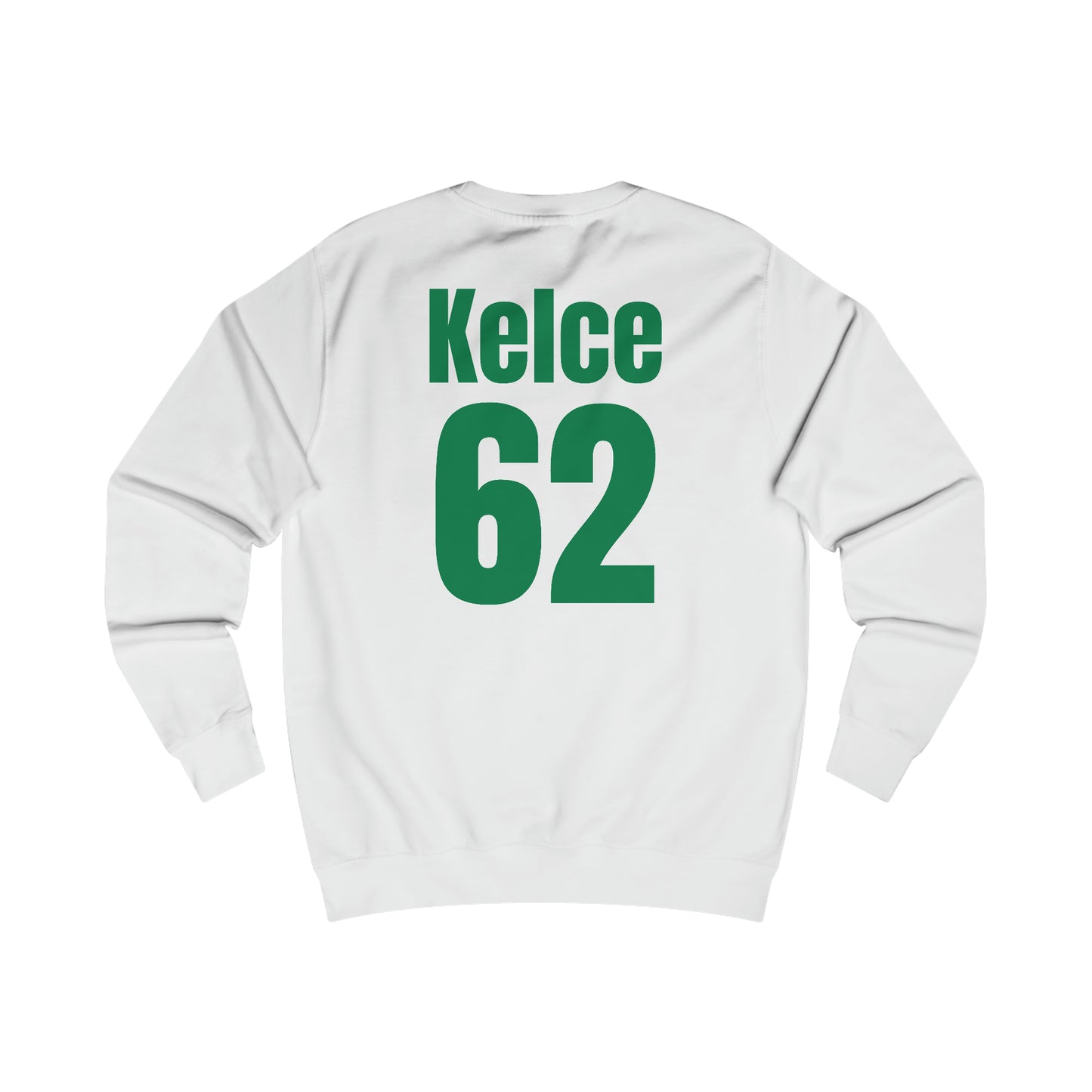 Go Taylor's Boyfriend's Brother Football Sweatshirt with Kelce 62 on back Unisex Heavy Blend™ Crewneck Sweatshirt - FRONT and BACK Design