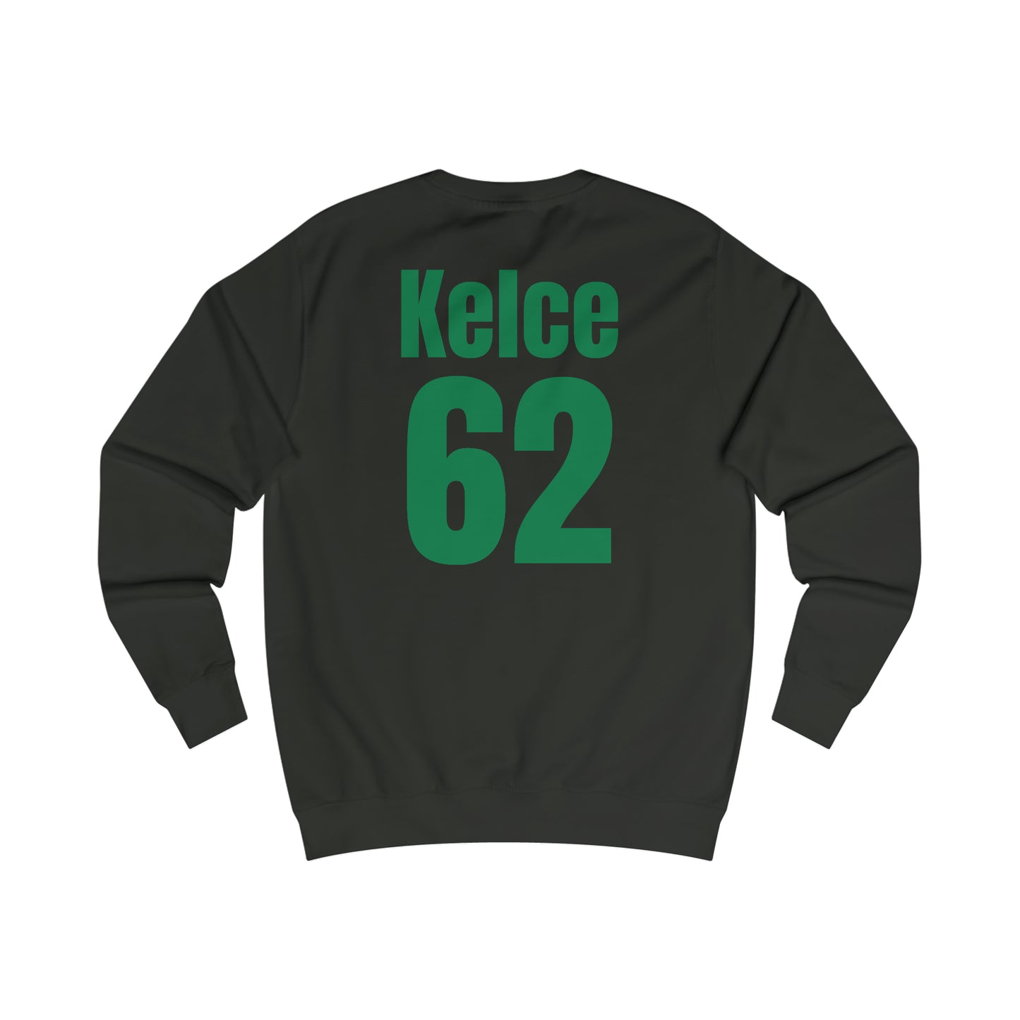 Go Taylor's Boyfriend's Brother Football Sweatshirt with Kelce 62 on back Unisex Heavy Blend™ Crewneck Sweatshirt - FRONT and BACK Design