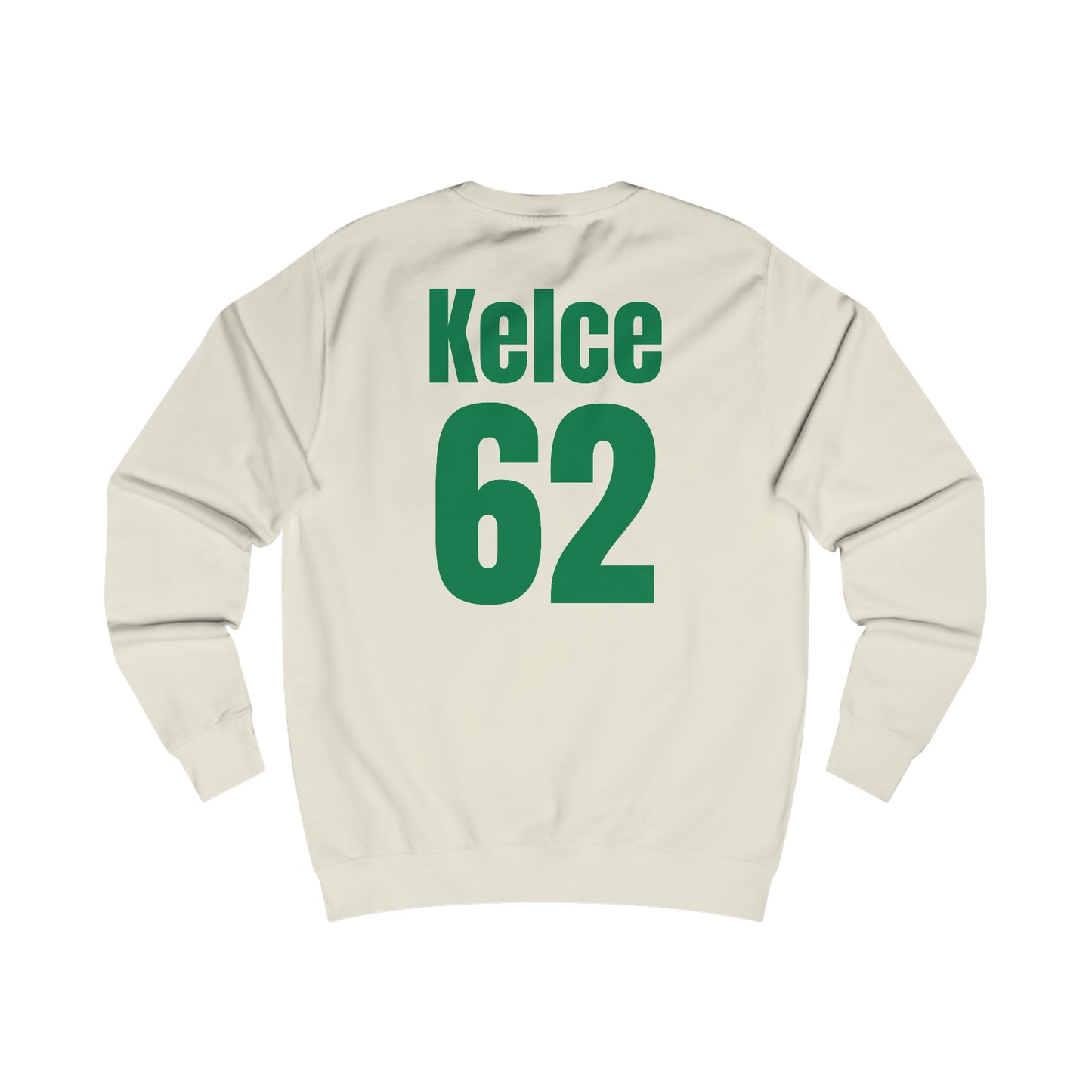 Go Taylor's Boyfriend's Brother Football Sweatshirt with Kelce 62 on back Unisex Heavy Blend™ Crewneck Sweatshirt - FRONT and BACK Design