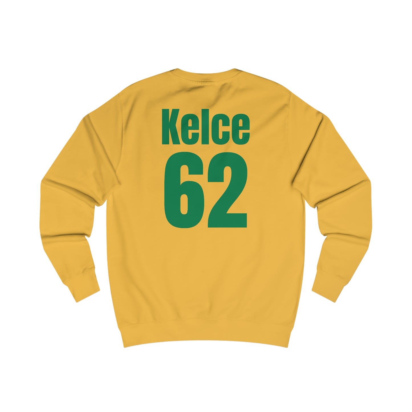 Go Taylor's Boyfriend's Brother Football Sweatshirt with Kelce 62 on back Unisex Heavy Blend™ Crewneck Sweatshirt - FRONT and BACK Design